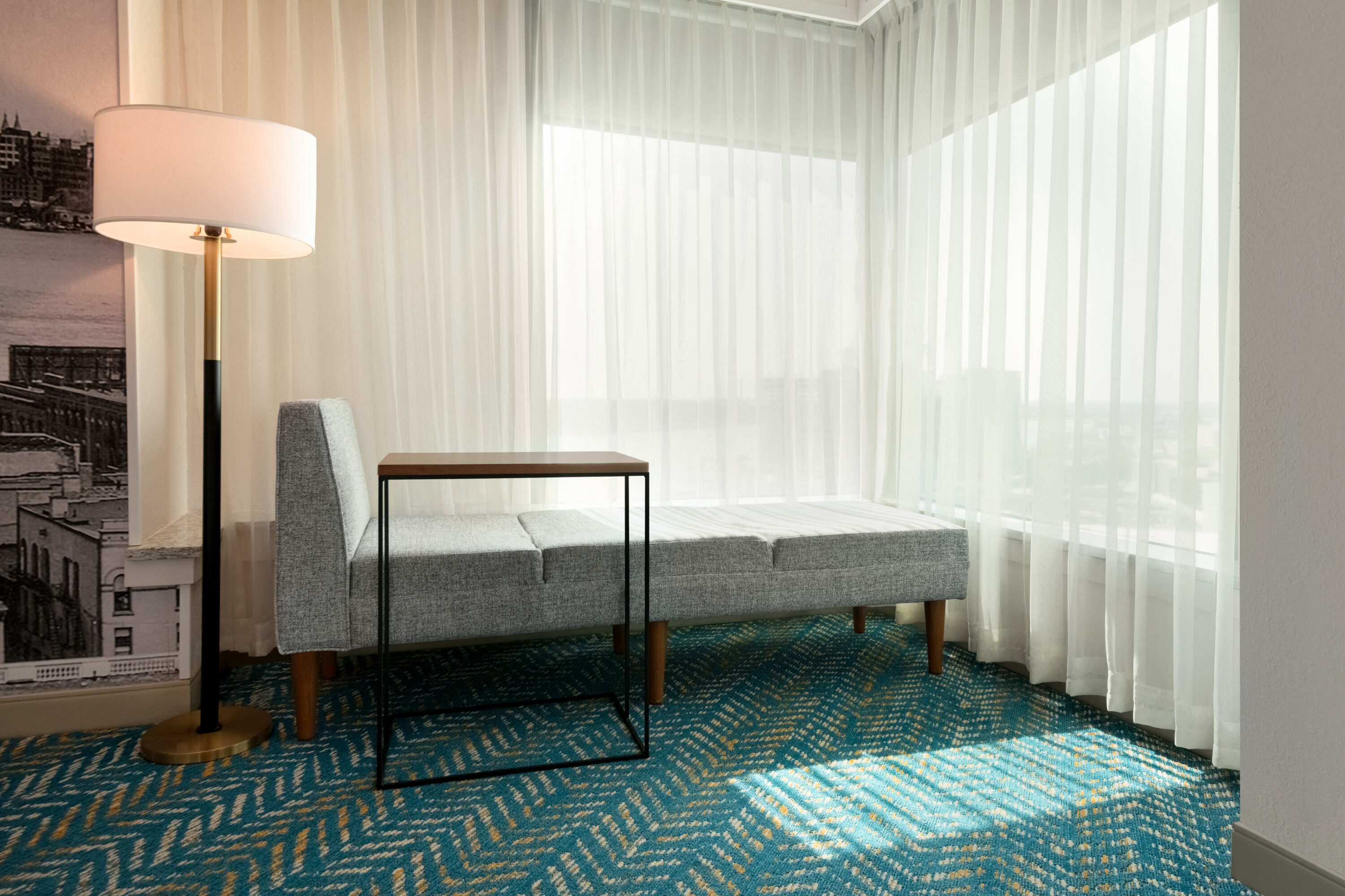 Guest room feature at the Fort Pontchartrain Detroit, a Wyndham Hotel in Detroit, Michigan