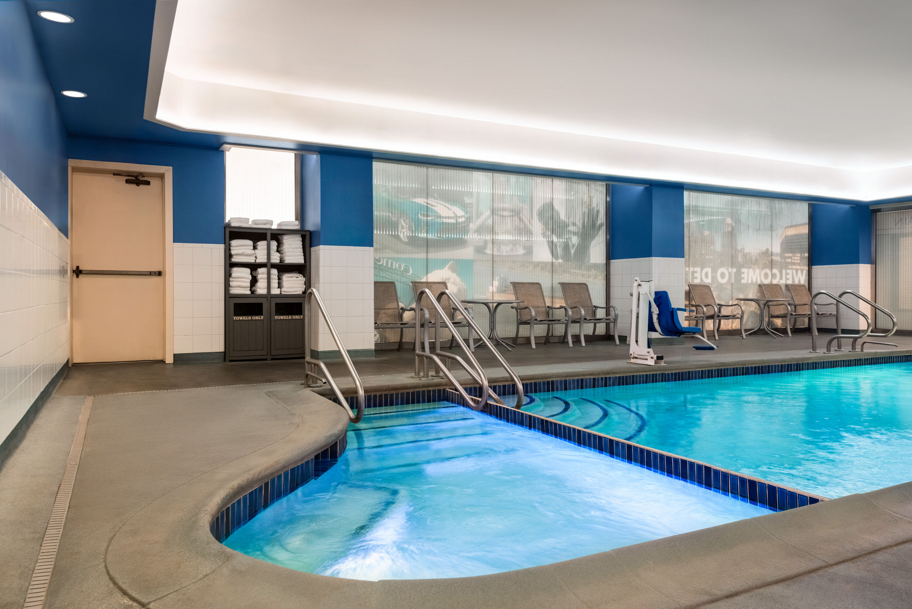 Hot tub at the Fort Pontchartrain Detroit, a Wyndham Hotel in Detroit, Michigan