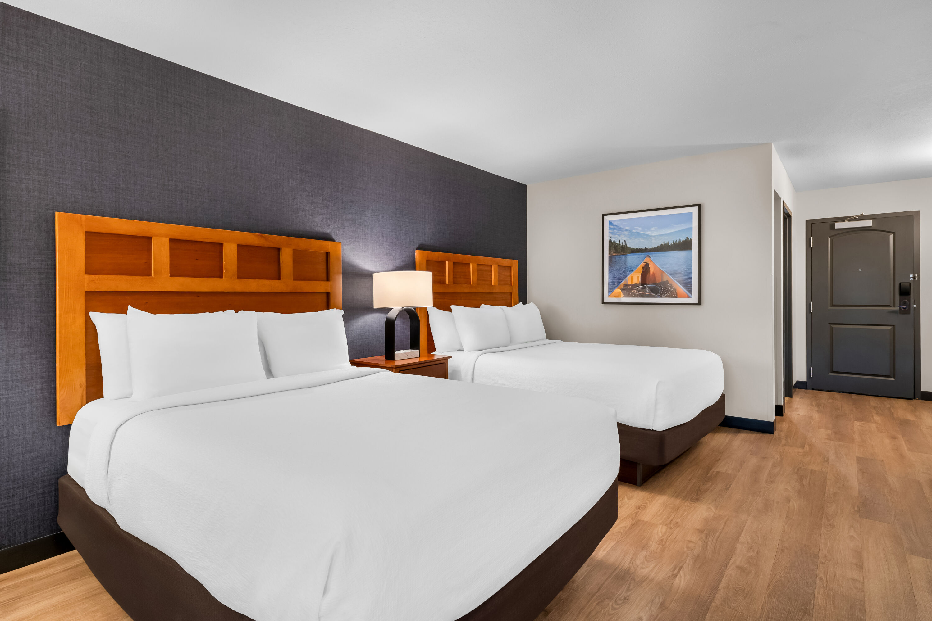 Double bed guest room at the Wyndham Bloomington - Mall of America in Bloomington, Minnesota