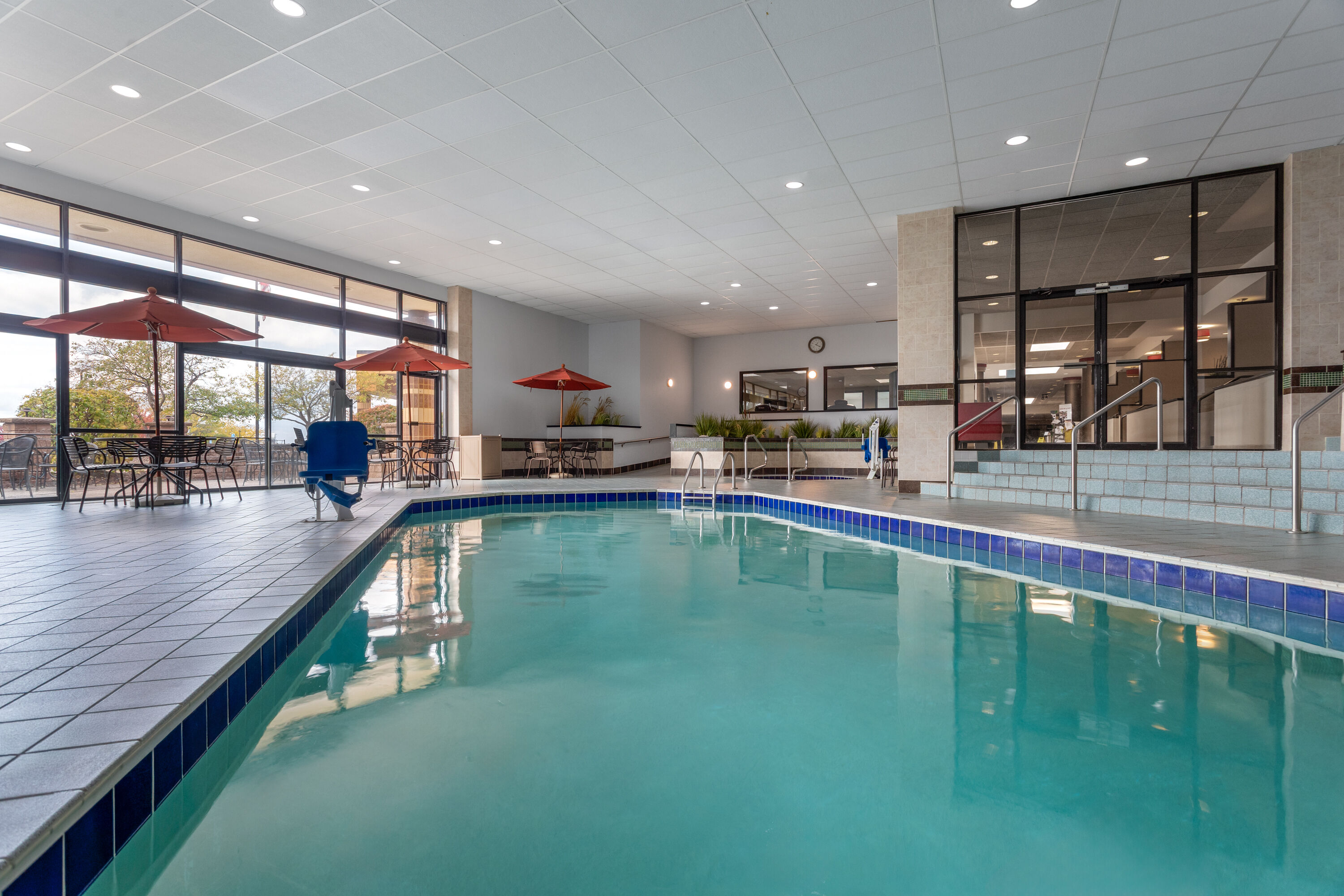 Indoor pool at the Wyndham Minneapolis South/Burnsville in Burnsville, Minnesota