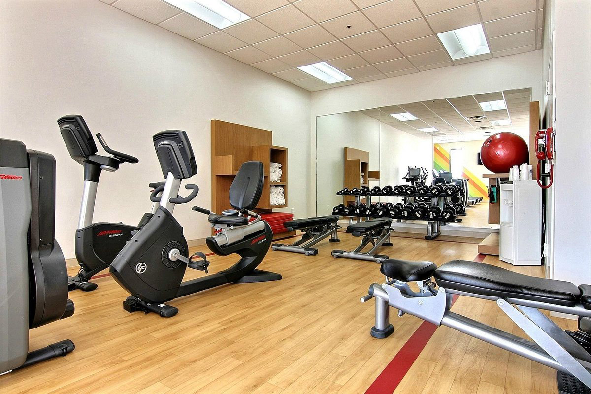 Fitness room at Wyndham Omaha/West Dodge in Omaha, Nebraska
