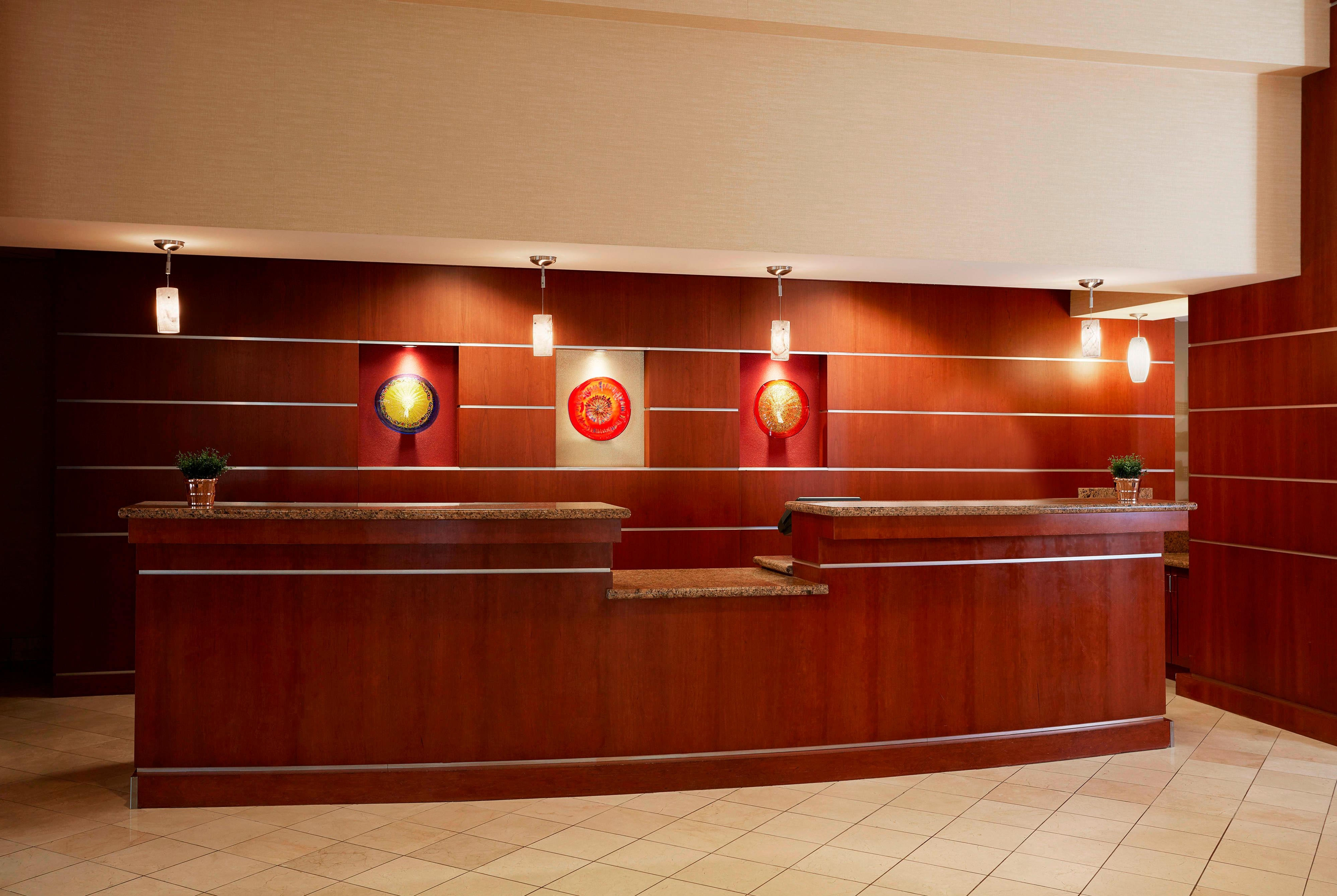 Wyndham Cleveland Airport reception in Cleveland, Ohio