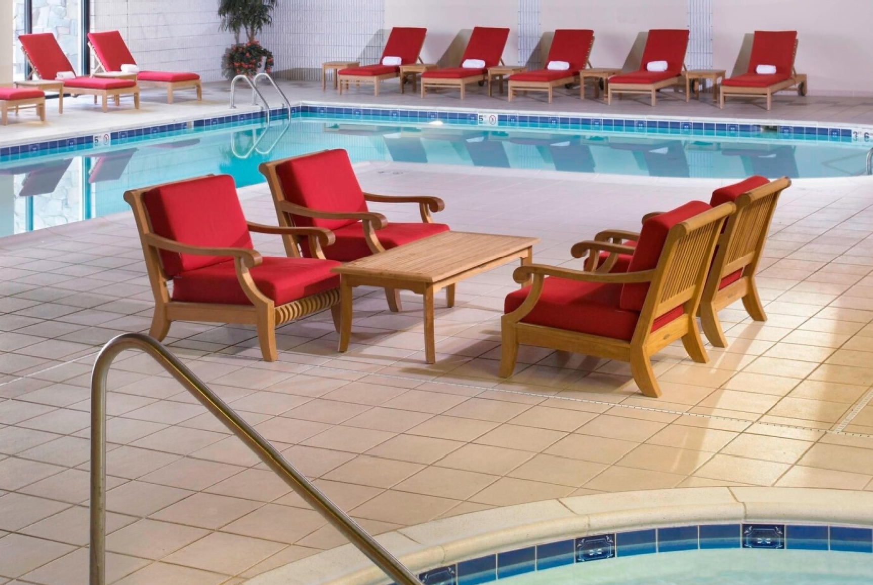 Indoor pool at the Wyndham Cleveland Airport in Cleveland, Ohio