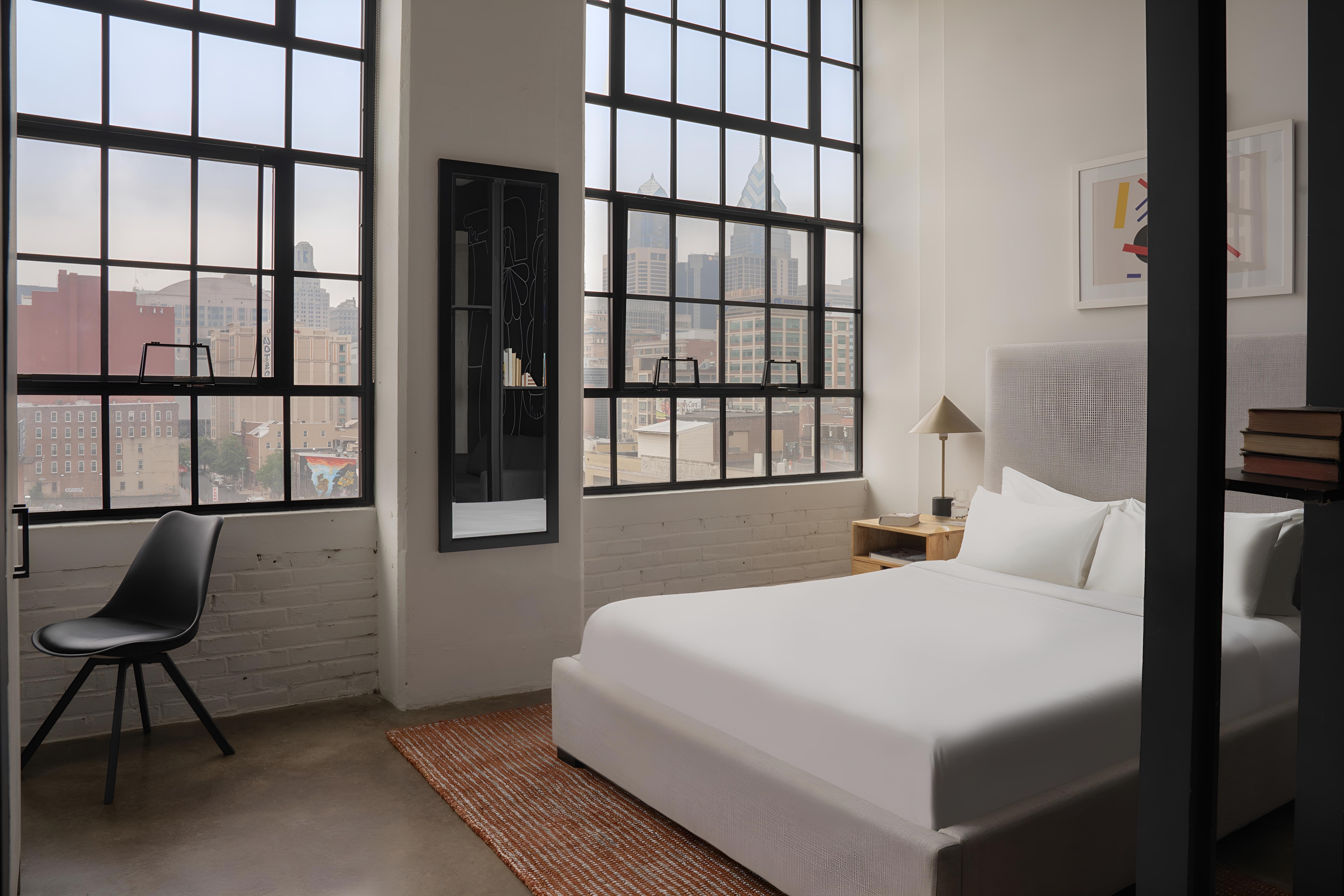 Guest room at the The Heid Lofts by Reside, a Wyndham Residence in Philadelphia, Pennsylvania