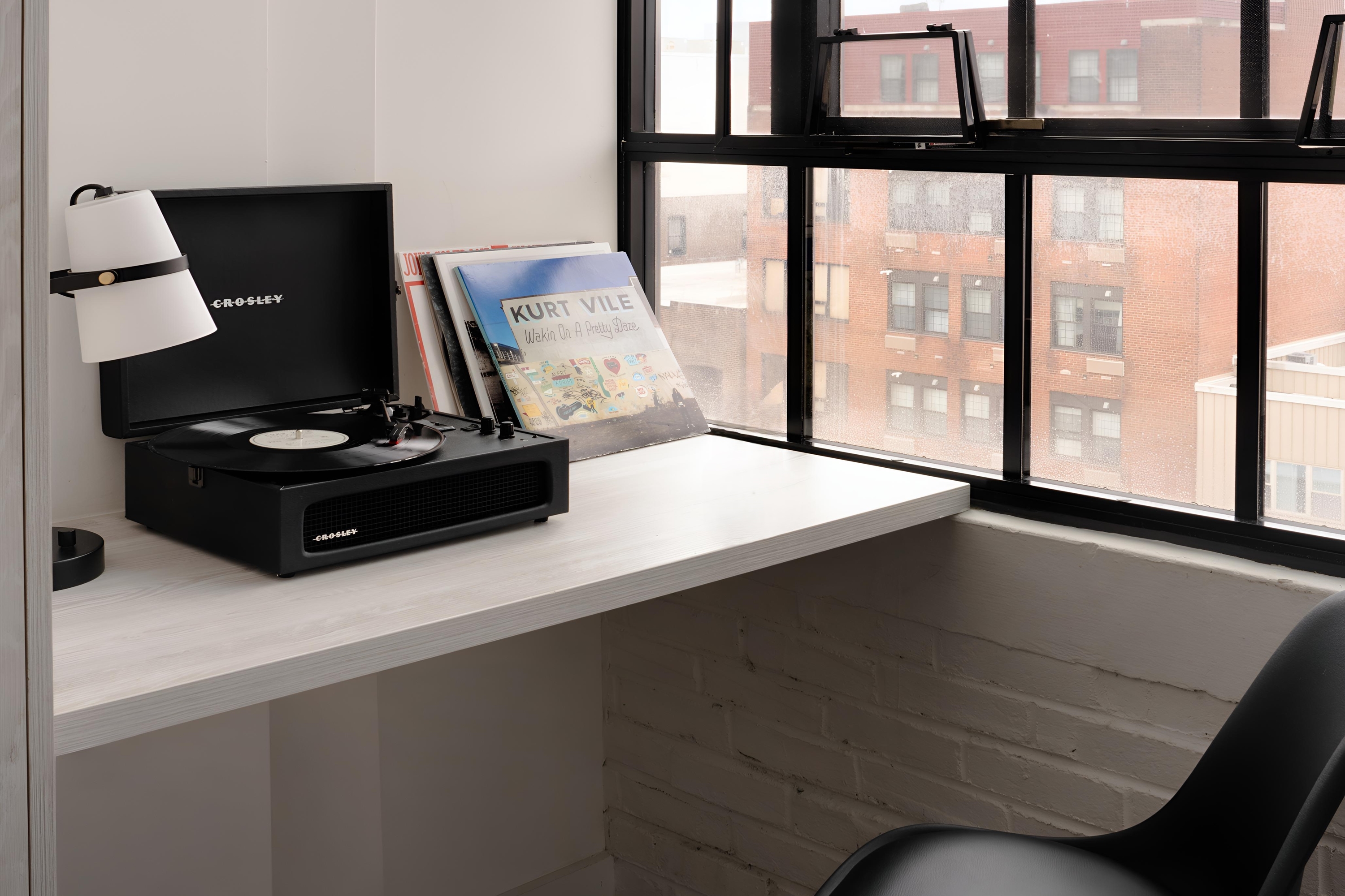 Guest room feature at the The Heid Lofts by Reside, a Wyndham Residence in Philadelphia, Pennsylvania