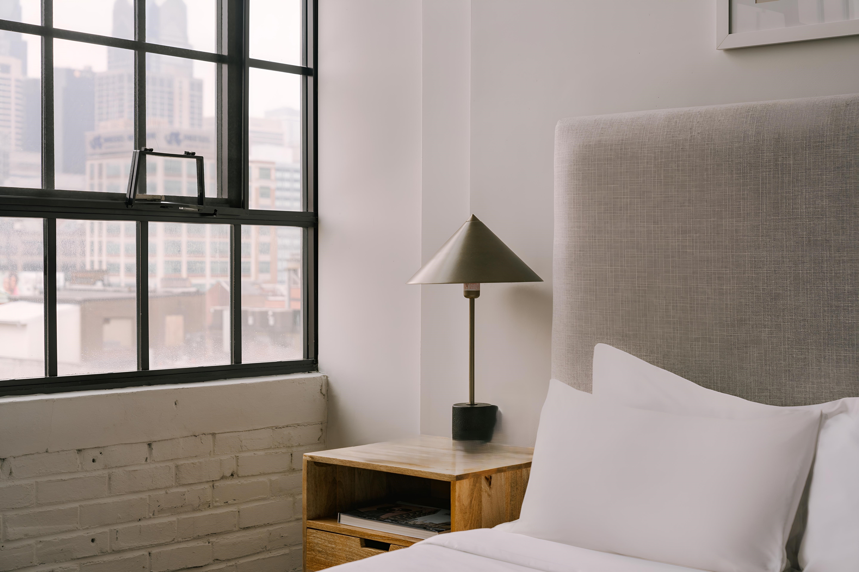 Guest room feature at the The Heid Lofts by Reside, a Wyndham Residence in Philadelphia, Pennsylvania