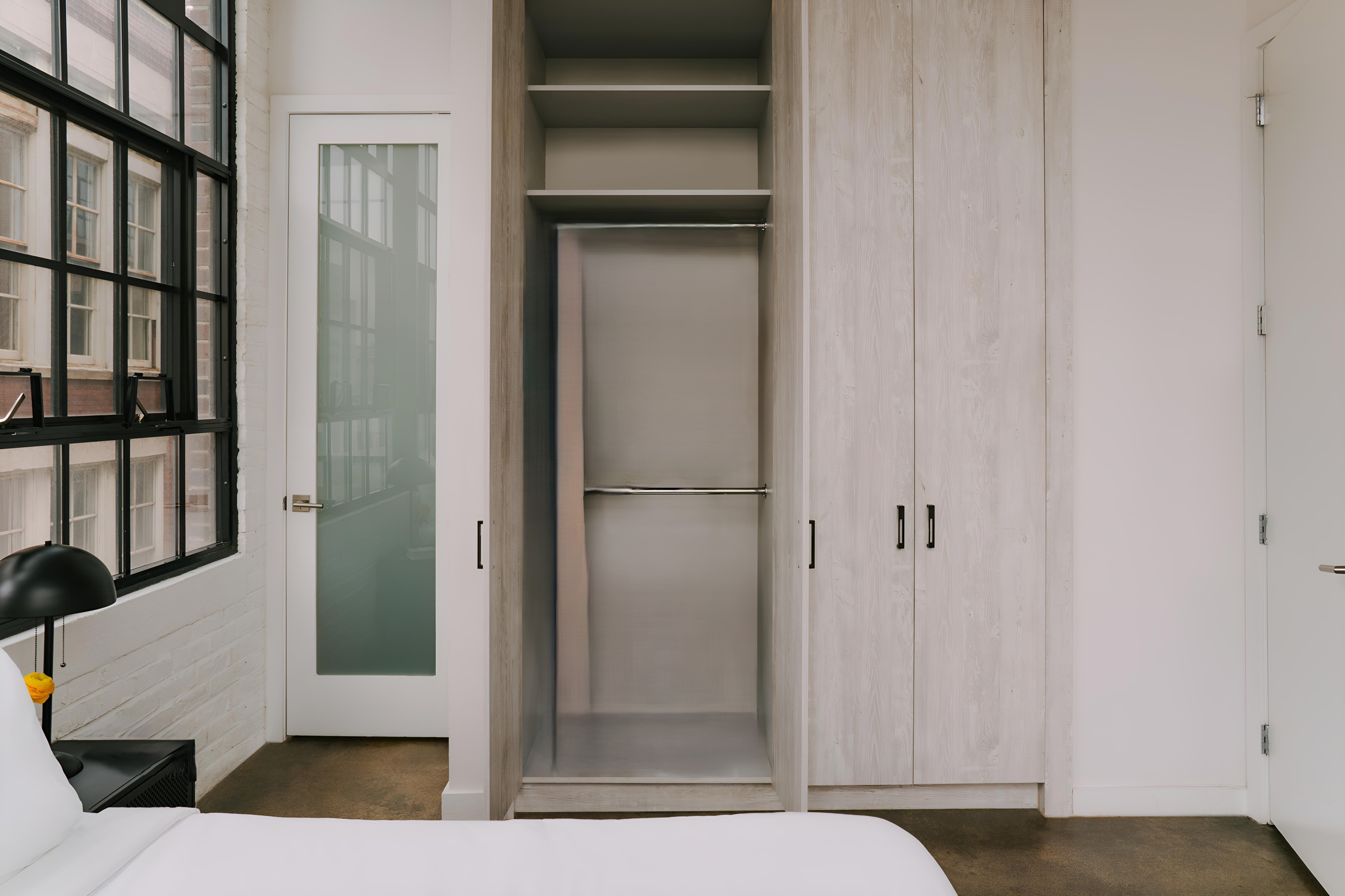Guest room feature at the The Heid Lofts by Reside, a Wyndham Residence in Philadelphia, Pennsylvania