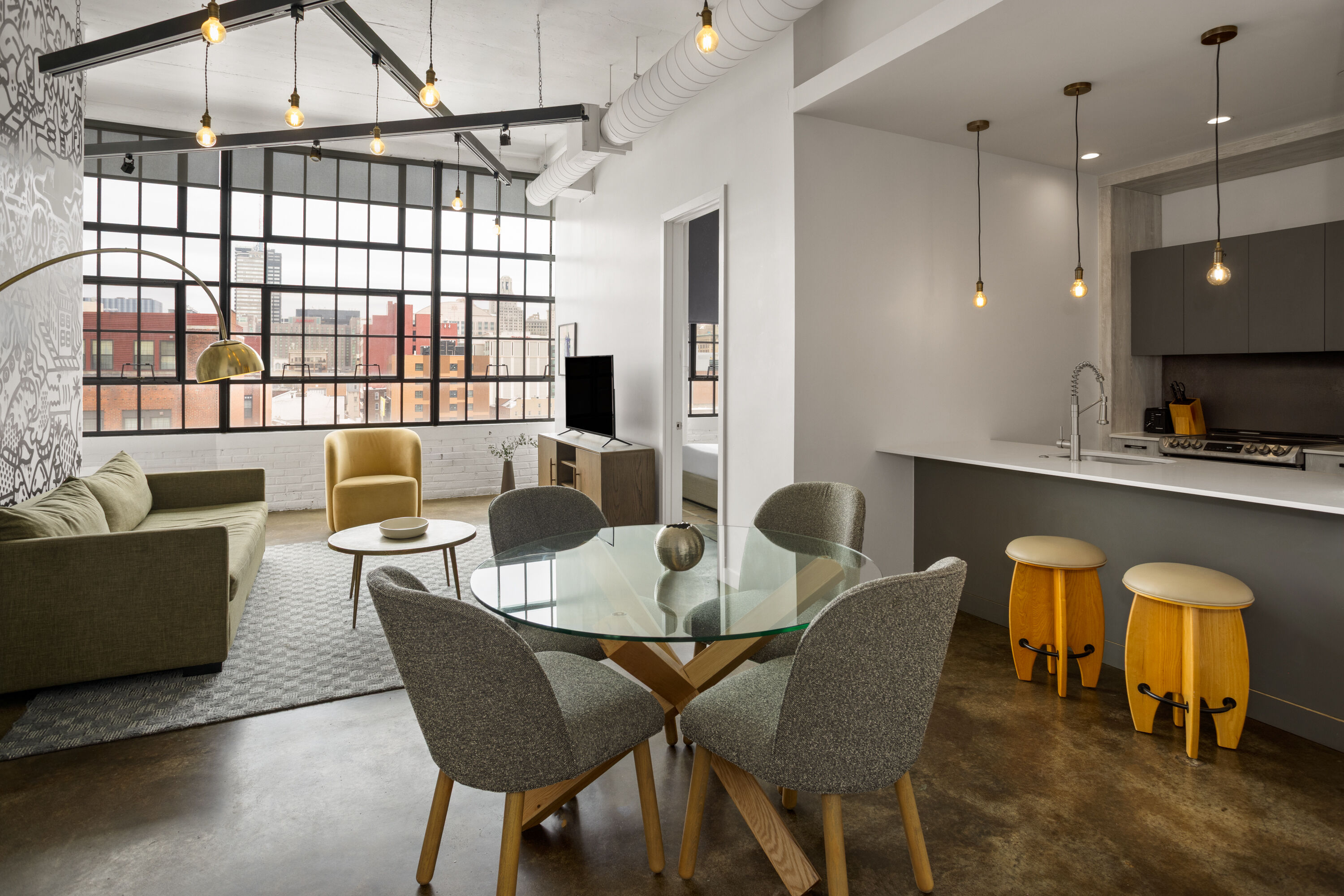 The Heid Lofts by Reside, a Wyndham Residence suite in Philadelphia, Pennsylvania