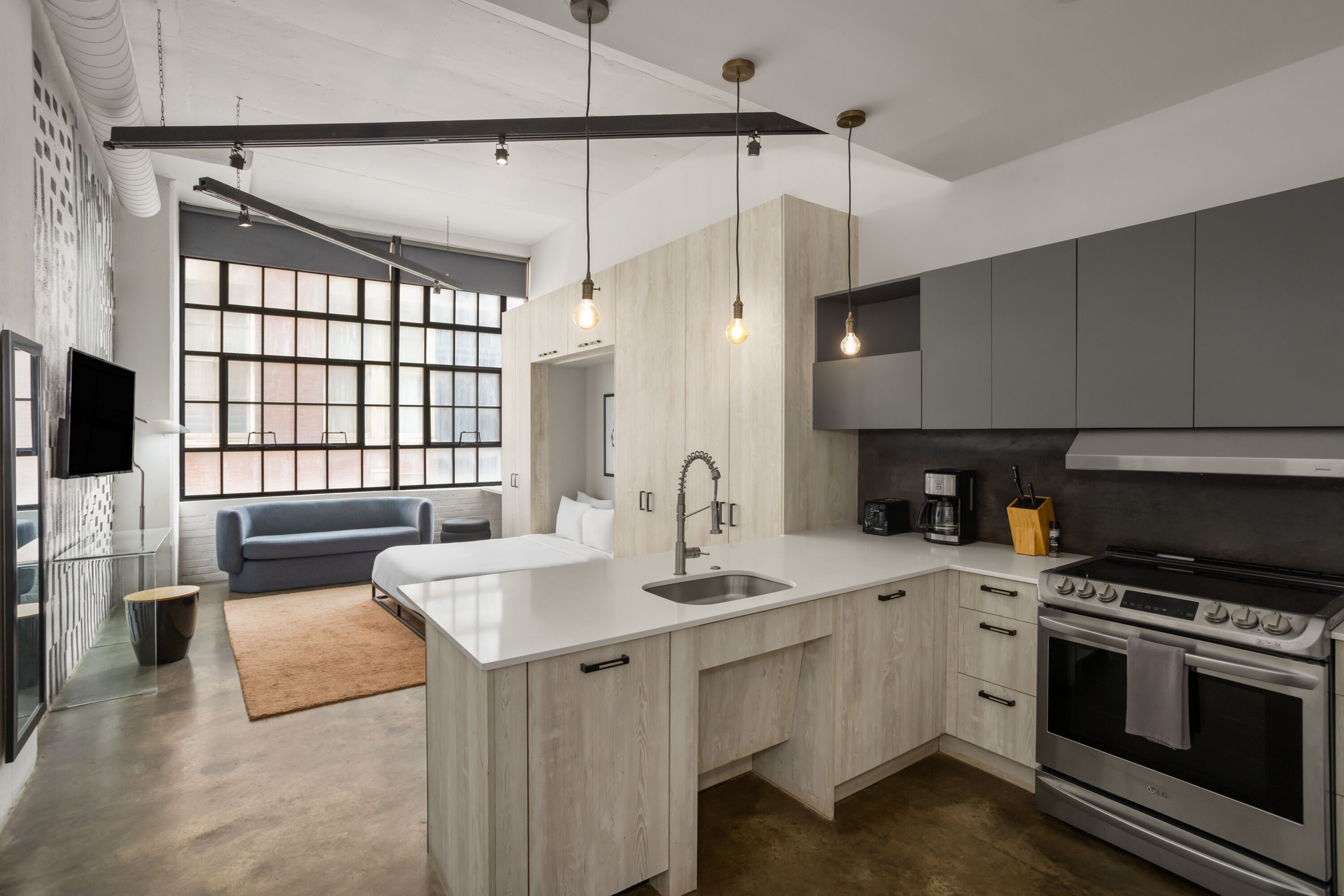 The Heid Lofts by Reside, a Wyndham Residence suite in Philadelphia, Pennsylvania