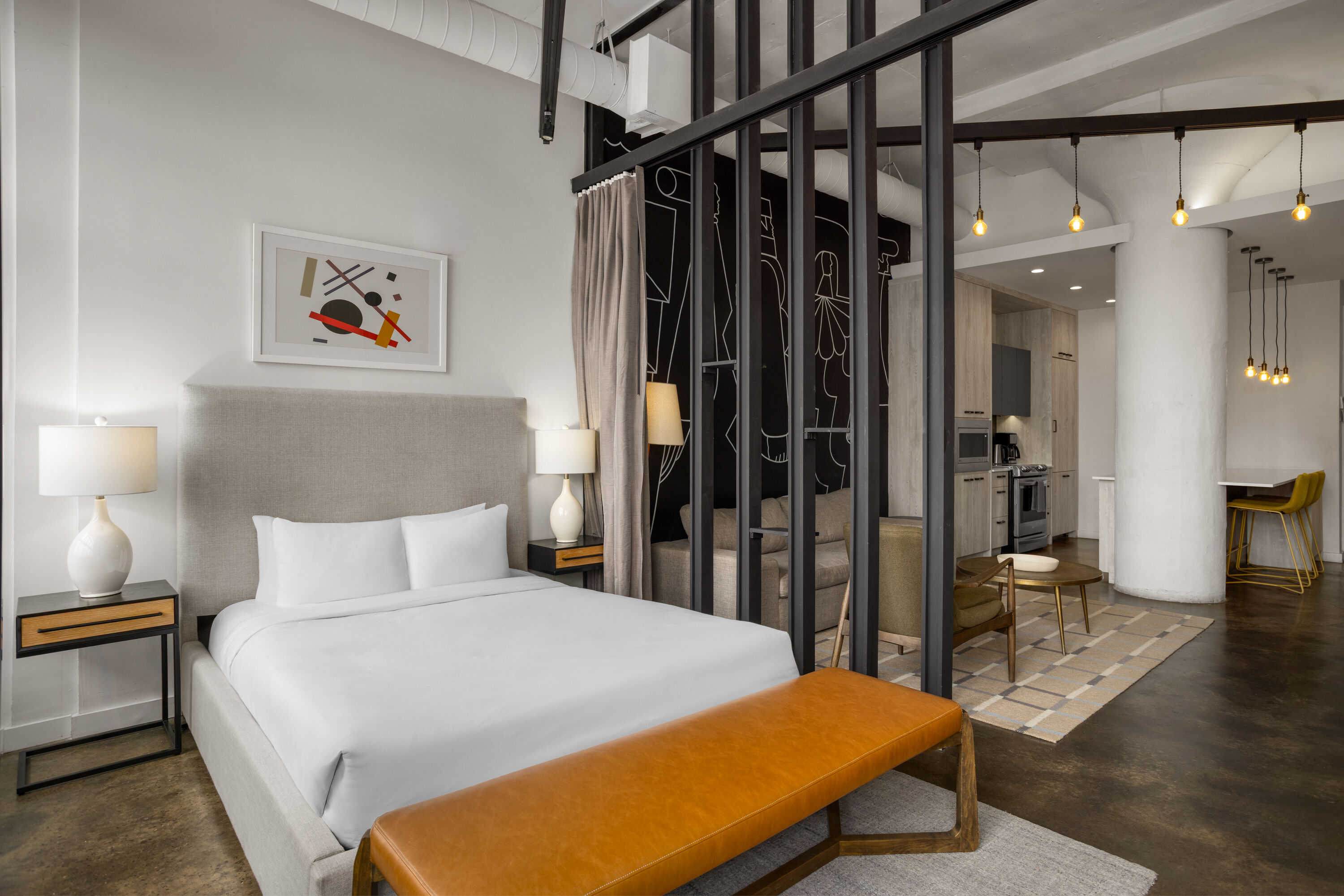 The Heid Lofts by Reside, a Wyndham Residence suite in Philadelphia, Pennsylvania