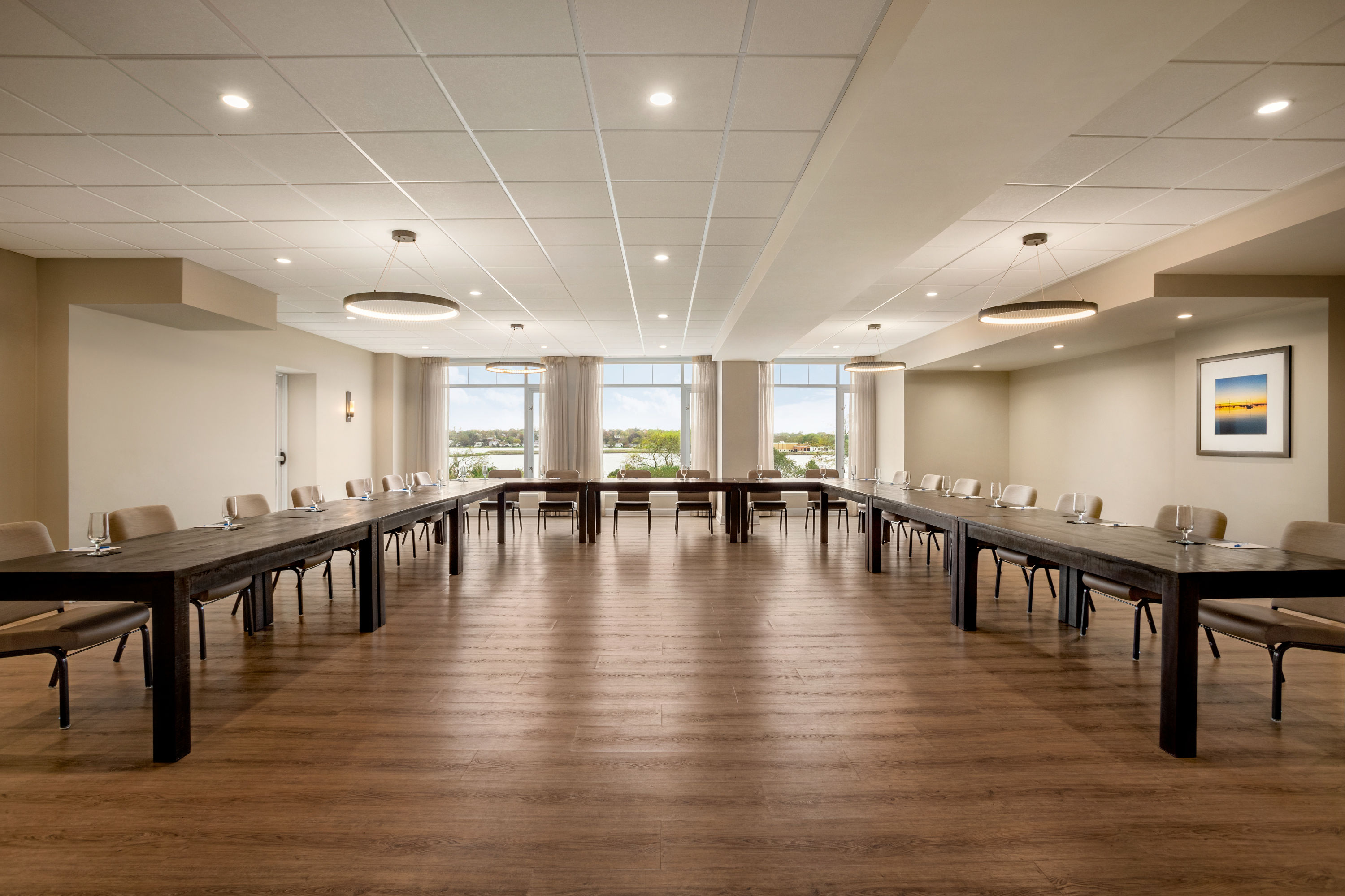 U-shape meeting room at Wyndham Newport Hotel in Middletown, Rhode Island