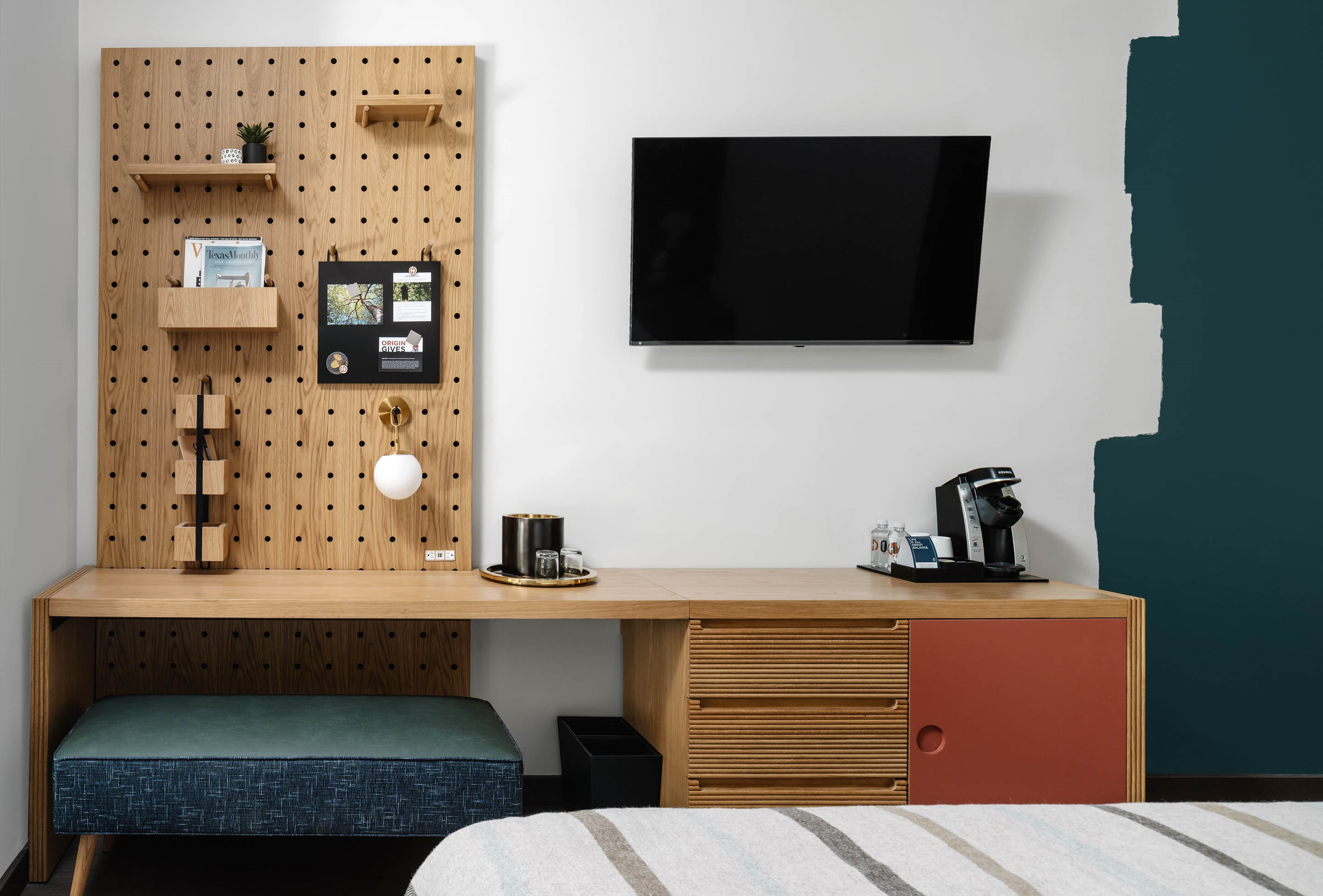 Guest room feature at the Origin Austin, a Wyndham Hotel in Austin, Texas