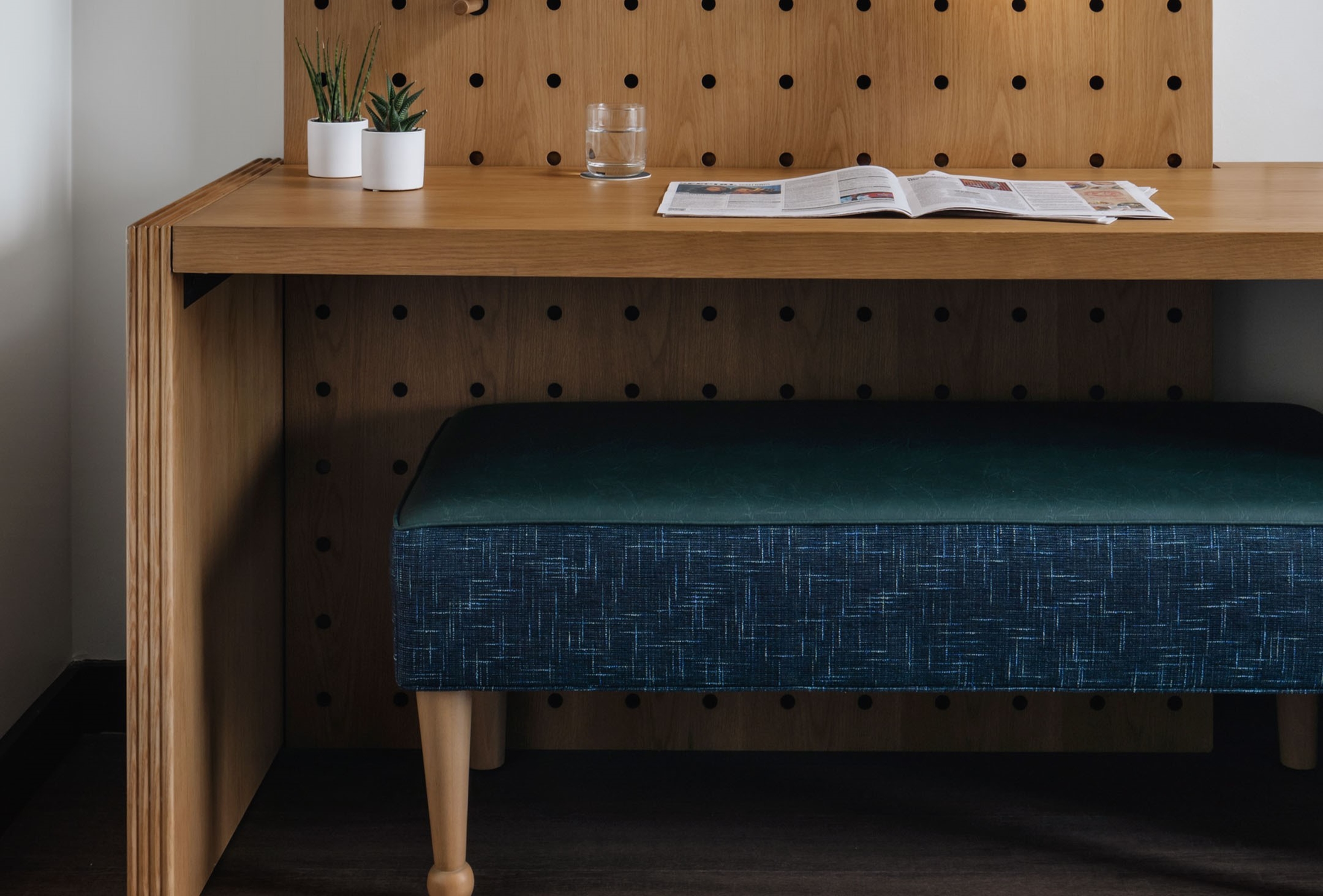 Guest room at the Origin Austin, a Wyndham Hotel in Austin, Texas