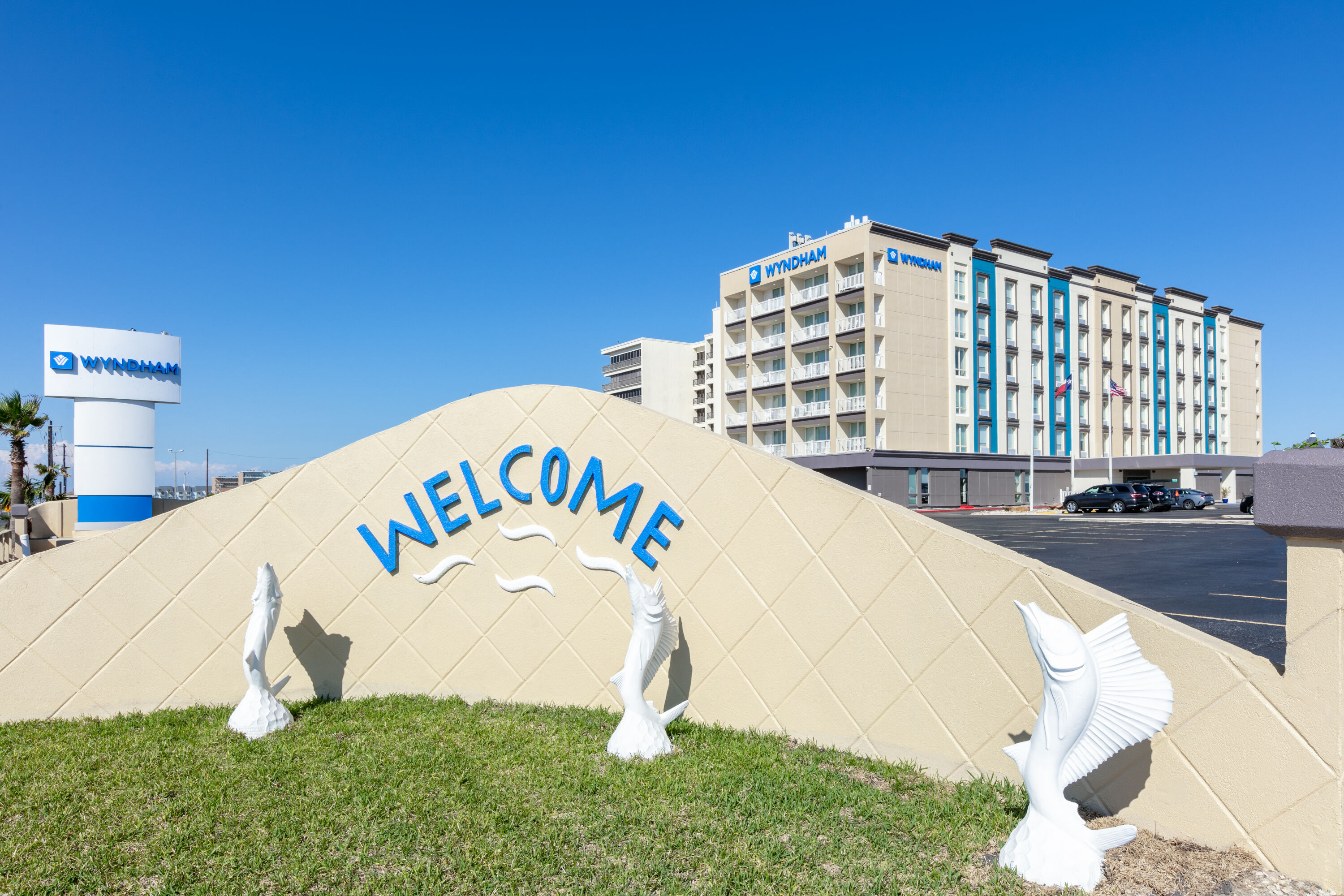Exterior Day Image of Wyndham Corpus Christi Resort North Padre Island hotel in Corpus Christi, Texas