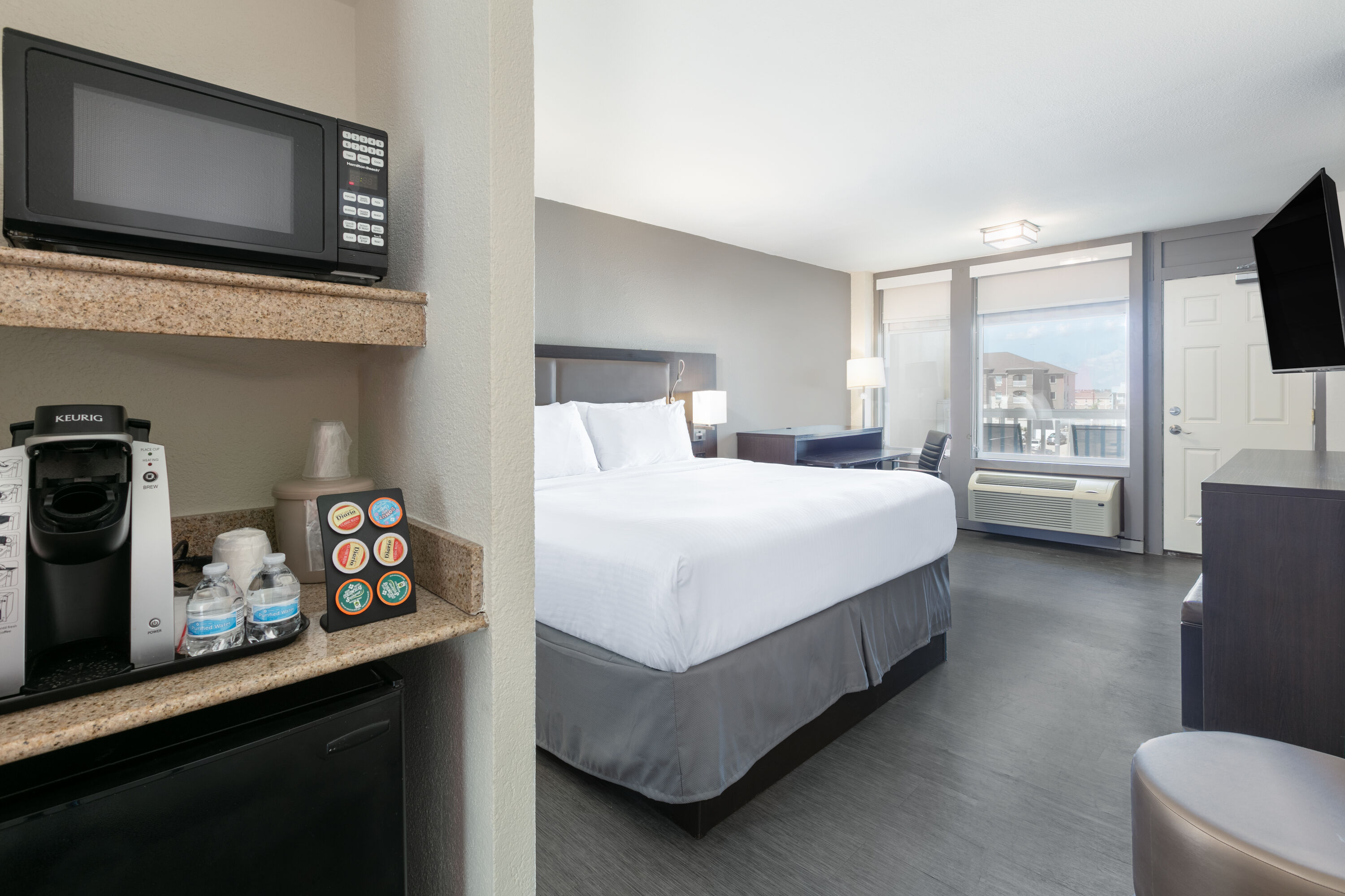 Guest room at the Wyndham Corpus Christi Resort North Padre Island in Corpus Christi, Texas