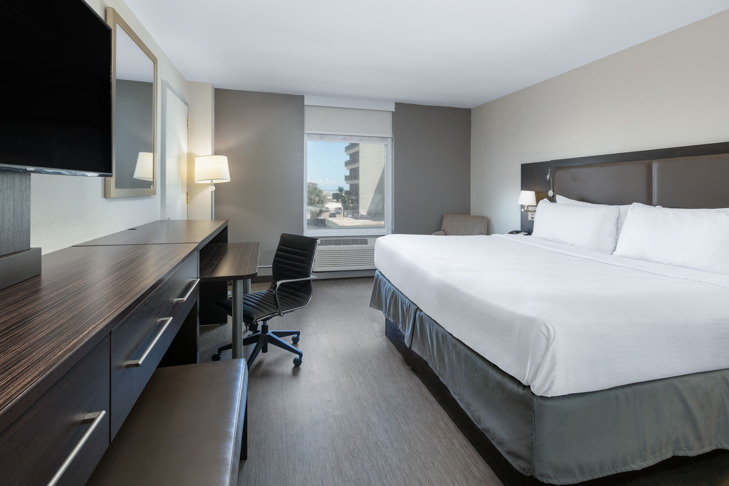 Guest room at the Wyndham Corpus Christi Resort North Padre Island in Corpus Christi, Texas