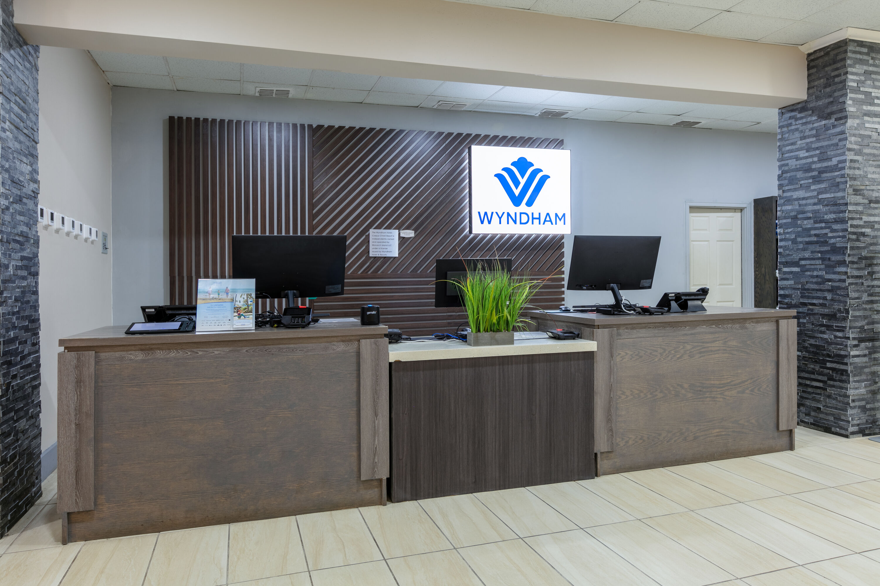 Wyndham Corpus Christi Resort North Padre Island reception in Corpus Christi, Texas