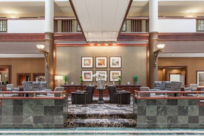 Wyndham Dallas Suites - Park Central hotel lobby in Dallas, Texas