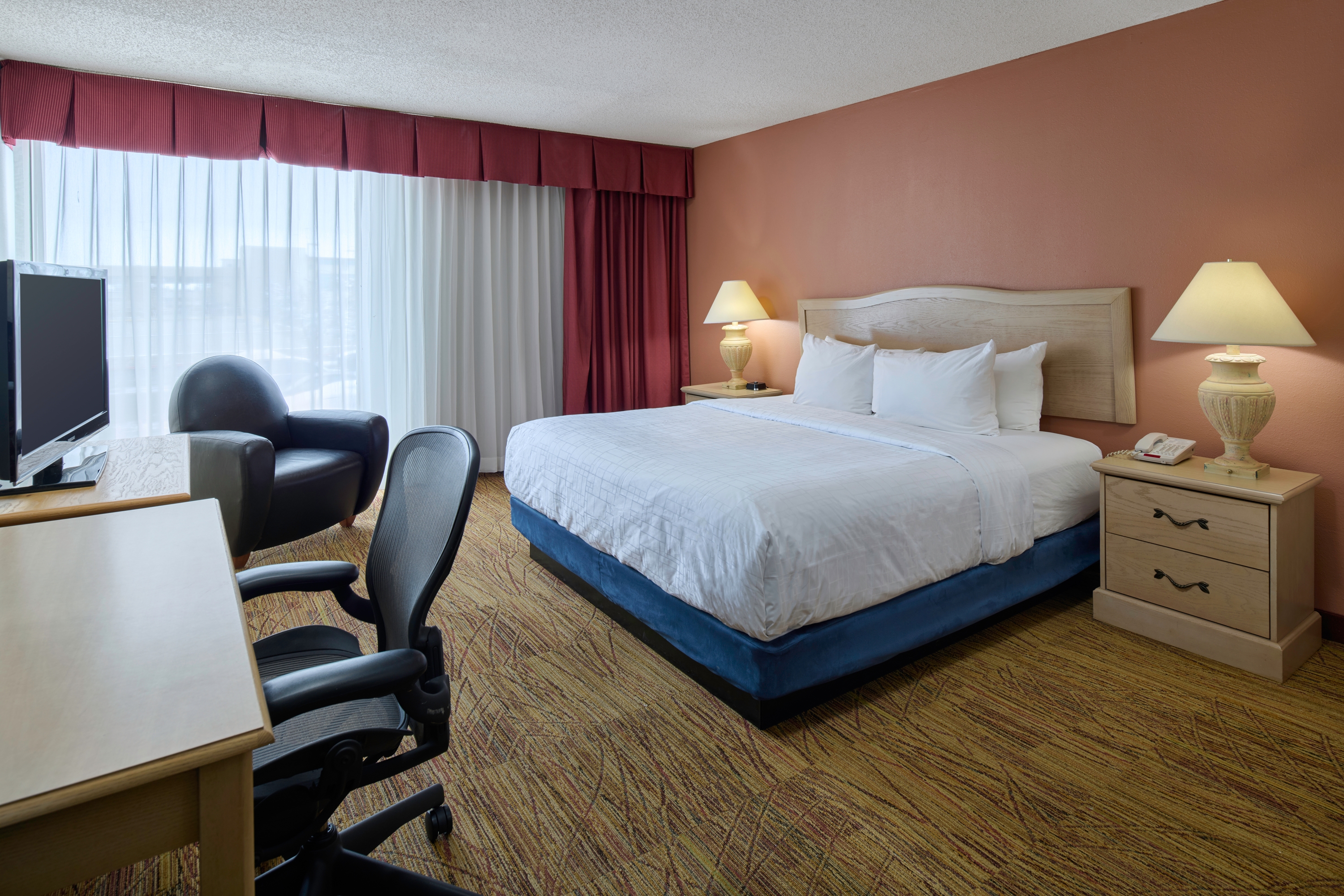 Guest room at the Wyndham El Paso Airport Hotel and Water Park in El Paso, Texas