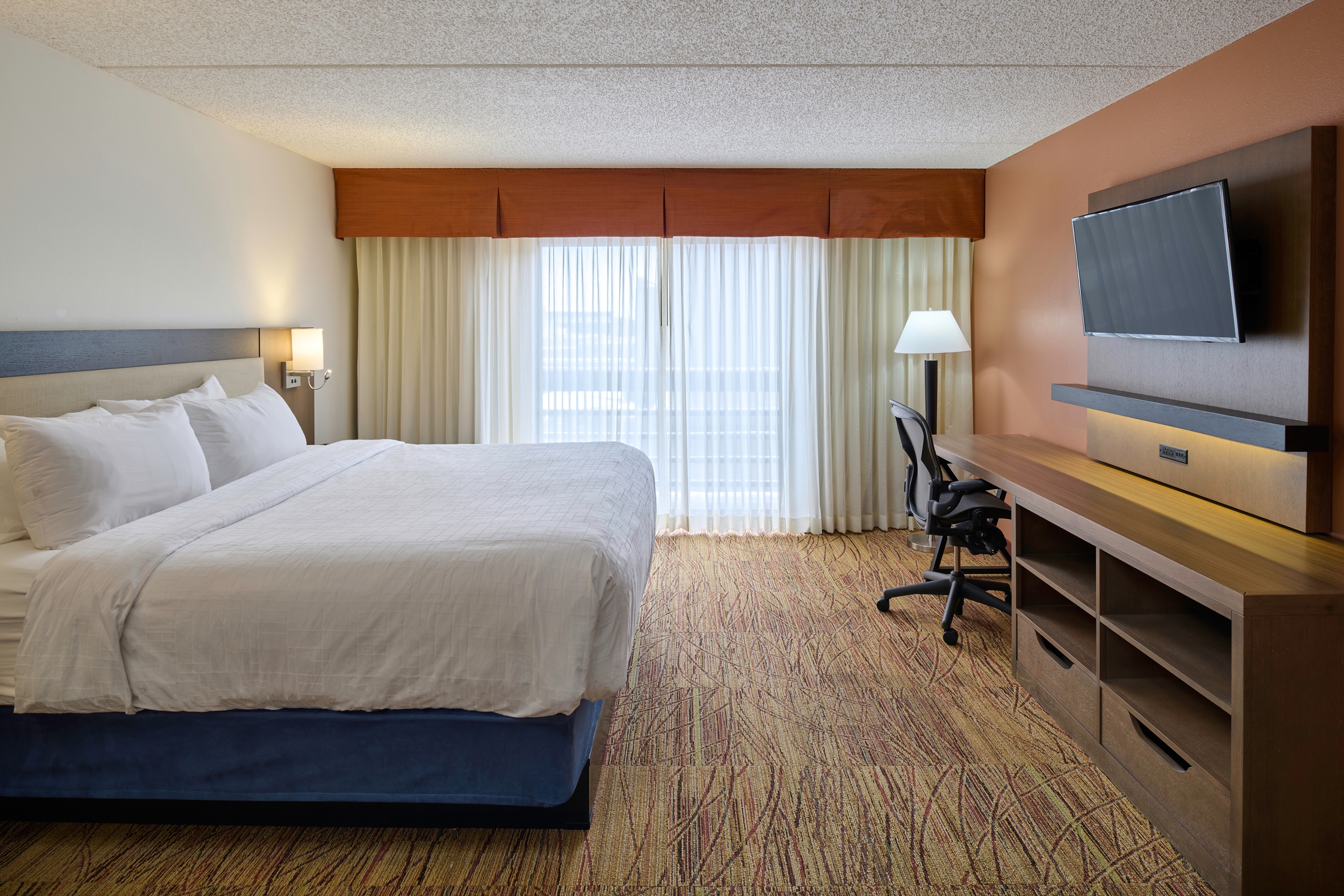 Guest room at the Wyndham El Paso Airport Hotel and Water Park in El Paso, Texas