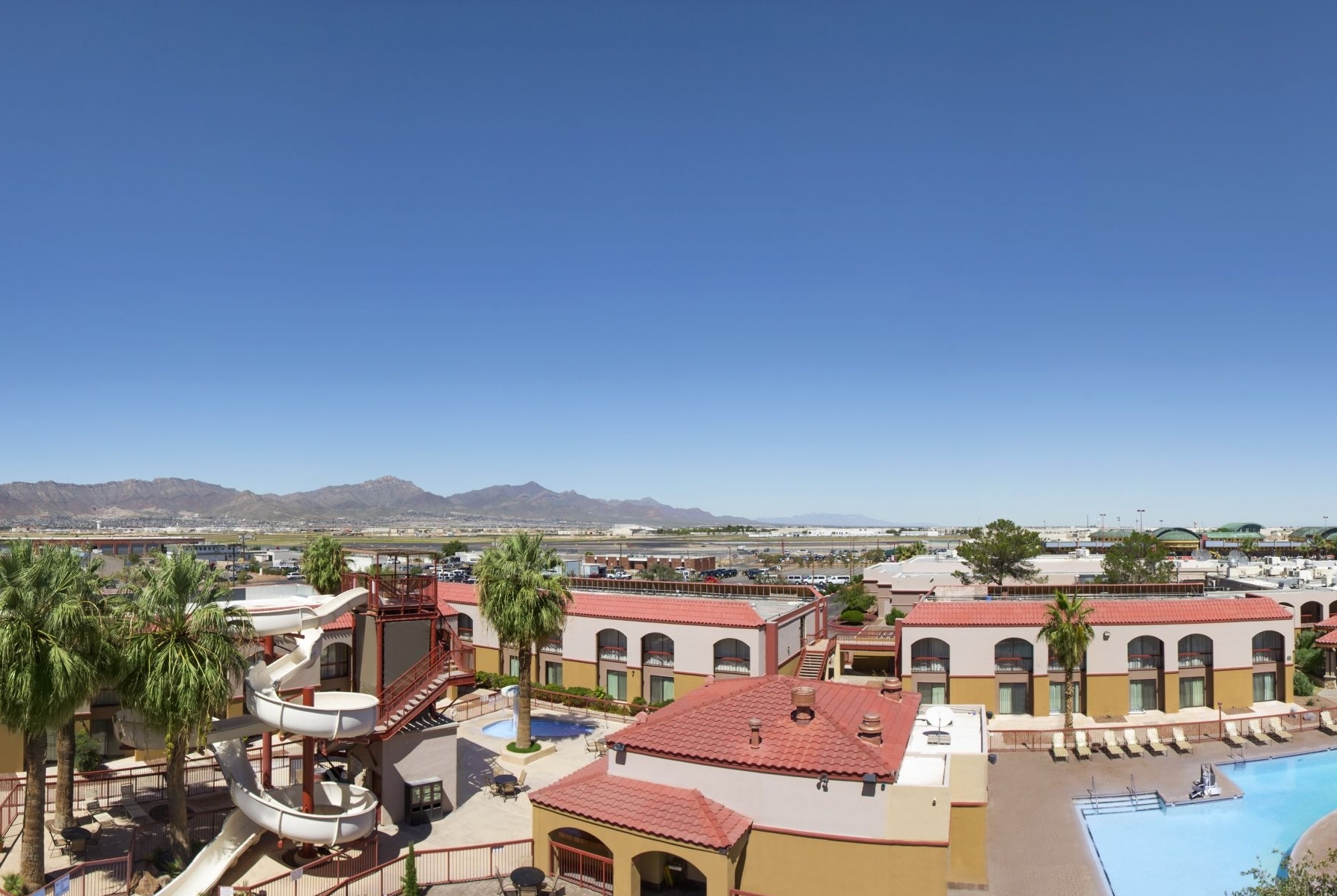 Pool at the Wyndham El Paso Airport Hotel and Water Park in El Paso, Texas