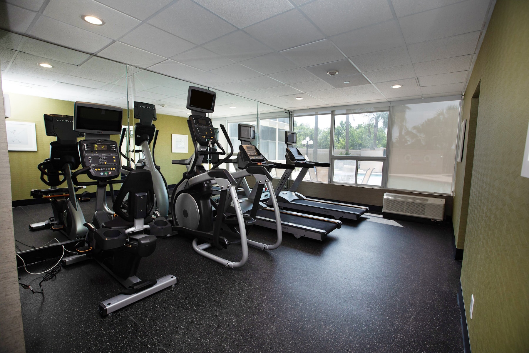 Fitness room at Wyndham Houston Hobby Airport in Houston, Texas