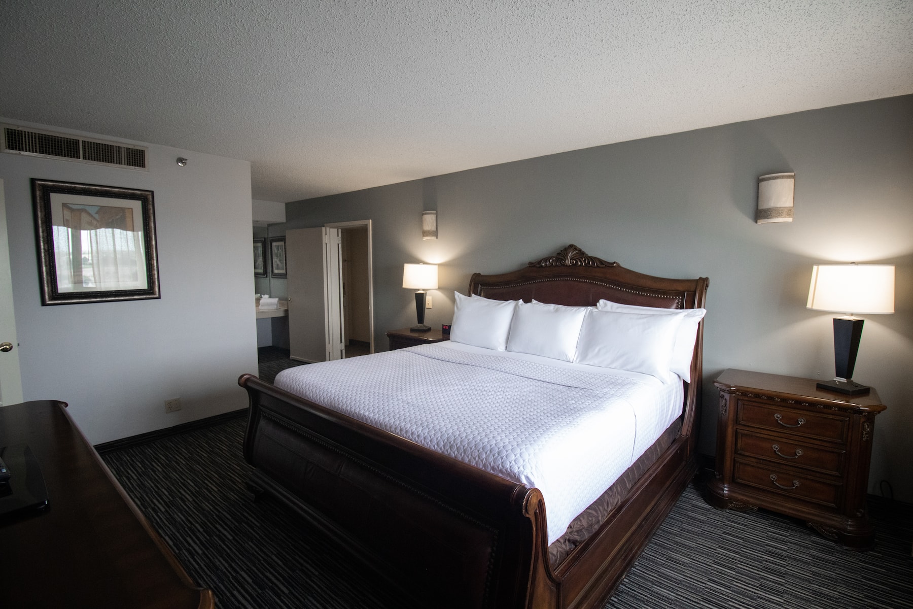 Guest room at the Wyndham Houston near NRG Park/Medical Center in Houston, Texas