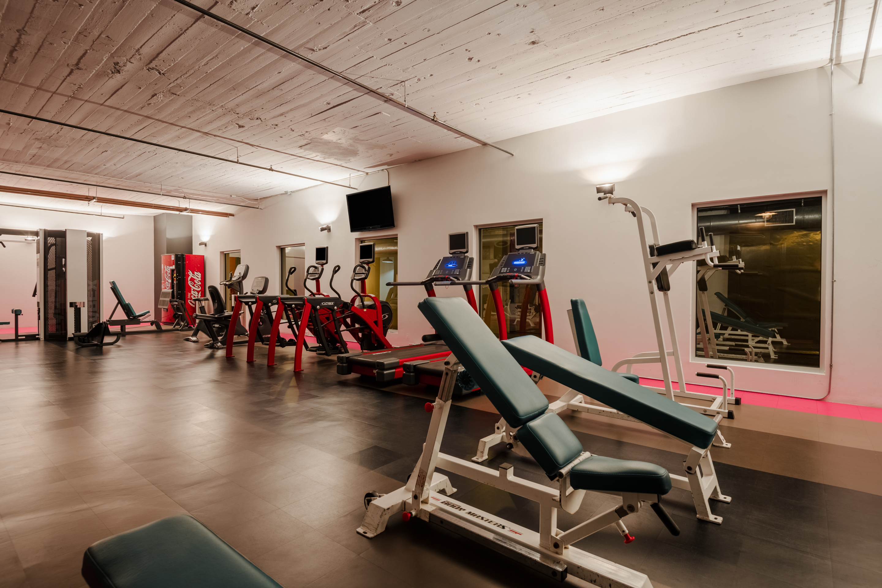Fitness room at Reside Houston Downtown, a Wyndham Residence in Houston, Texas
