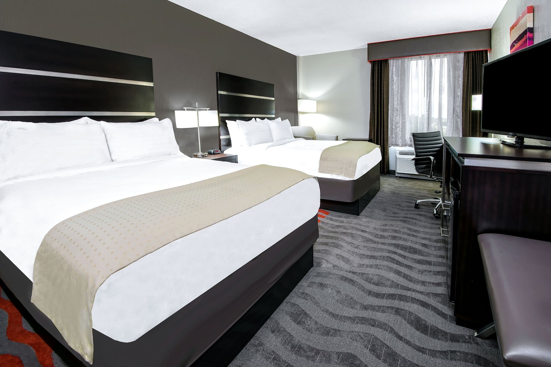 Guest room at the Wyndham Houston Sugarland in Houston, Texas
