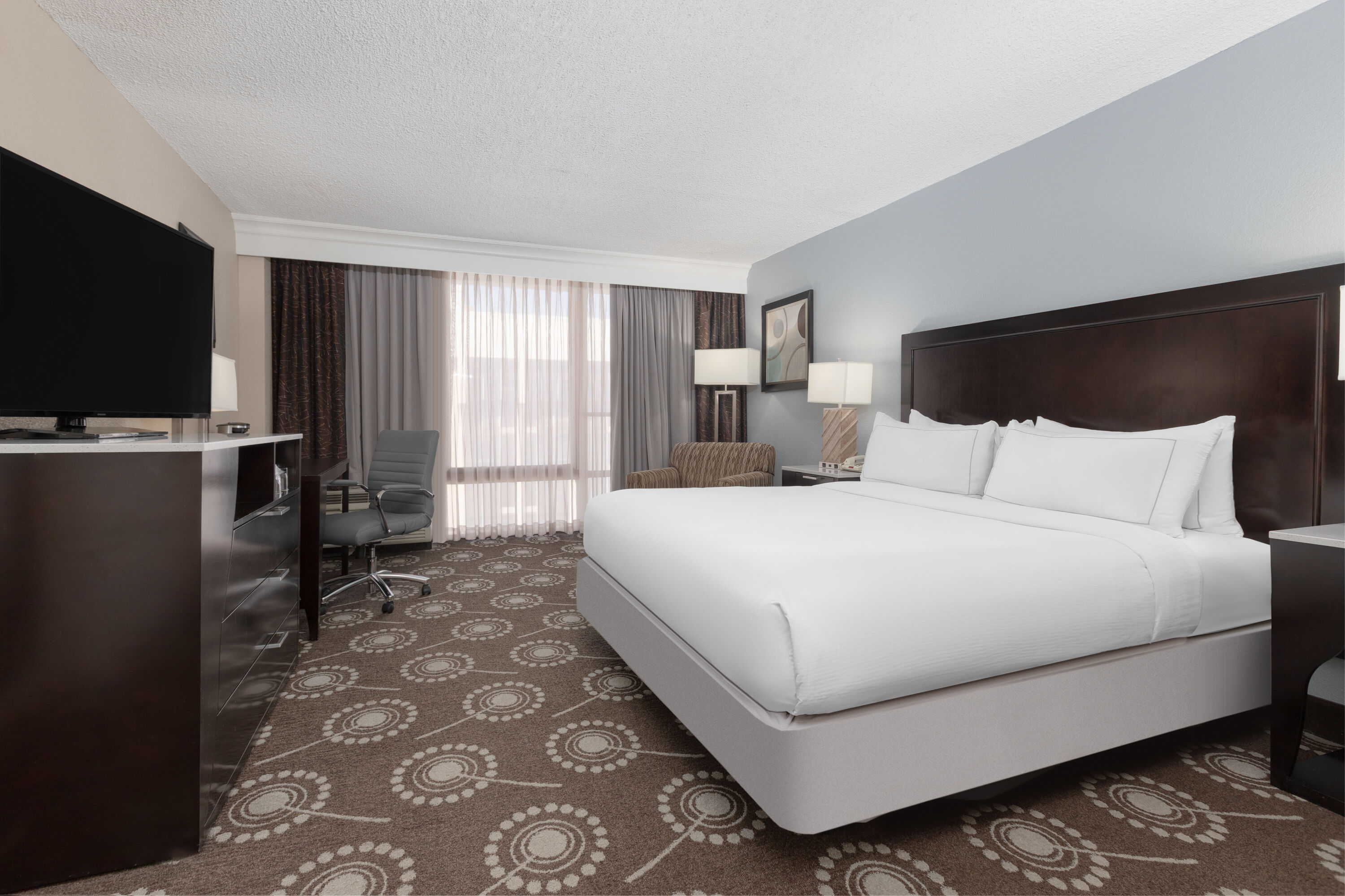 Guest room at the Wyndham Midland Downtown in Midland, Texas