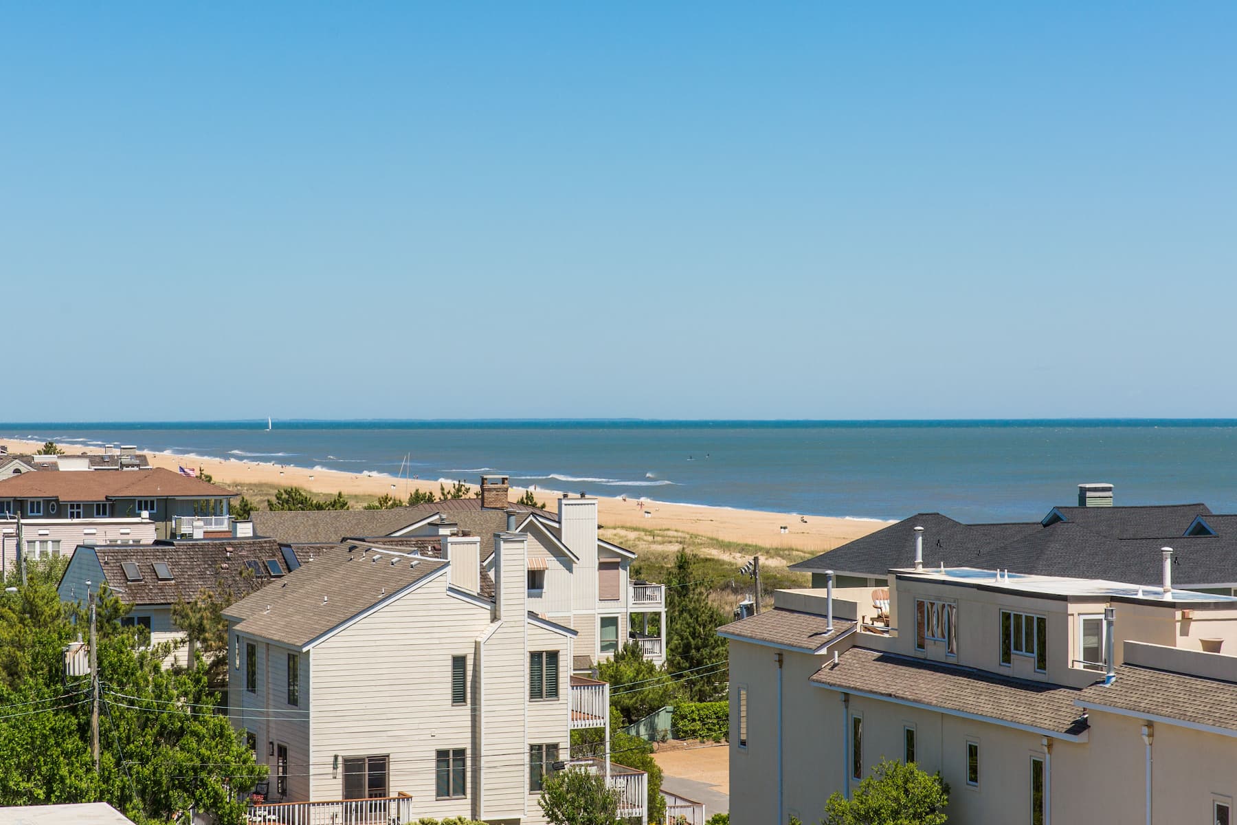 Guest room balcony at Wyndham Virginia Beach Oceanfront in Virginia Beach, Virginia