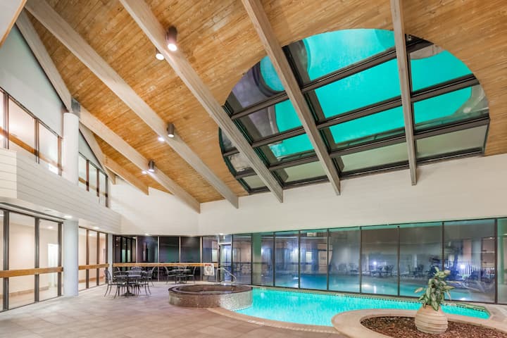 Indoor pool at the Wyndham Virginia Beach Oceanfront in Virginia Beach, Virginia