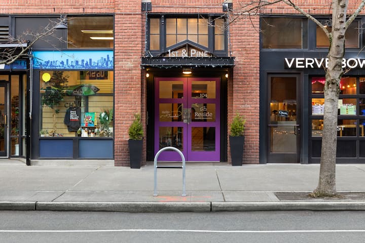 Exterior of Reside Seattle Downtown, a Wyndham Residence hotel in Seattle, Washington