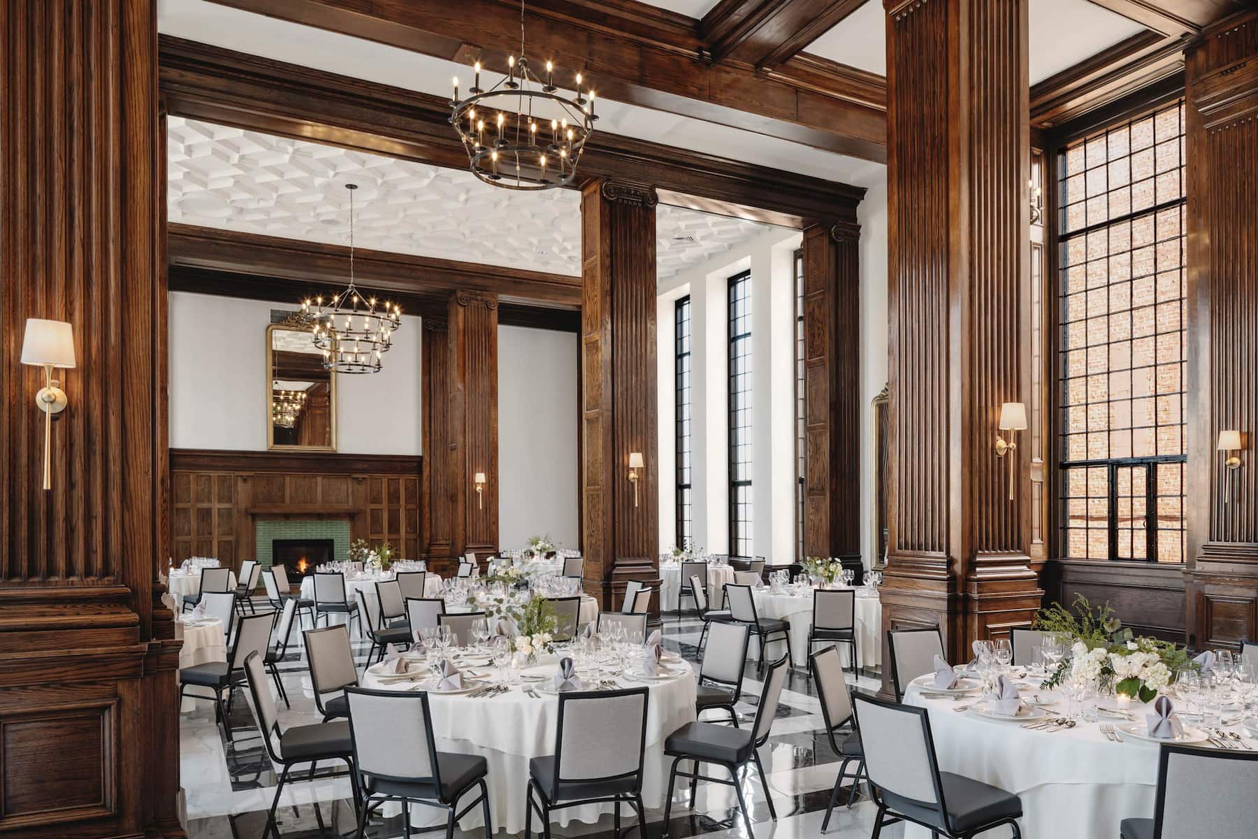 Hotel Morgan a Wyndham Hotel grand ballroom in Morgantown, West Virginia