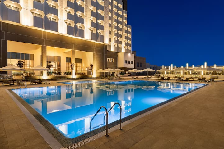 Pool bar at the Wyndham Bukhara in Bukhara, Other than US/Canada