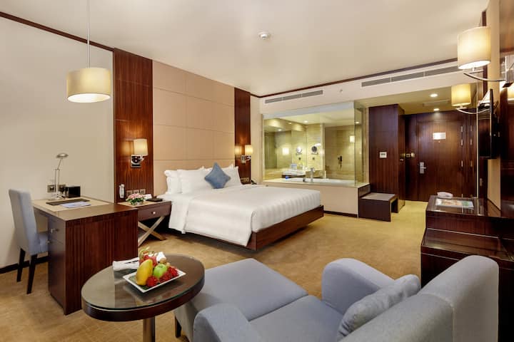 Guest room at the Wyndham Legend Halong Hotel in Halong, Other than US/Canada
