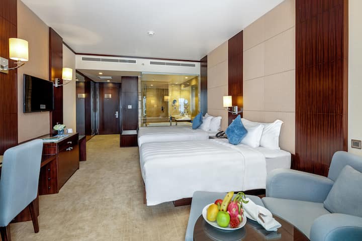 Guest room at the Wyndham Legend Halong Hotel in Halong, Other than US/Canada