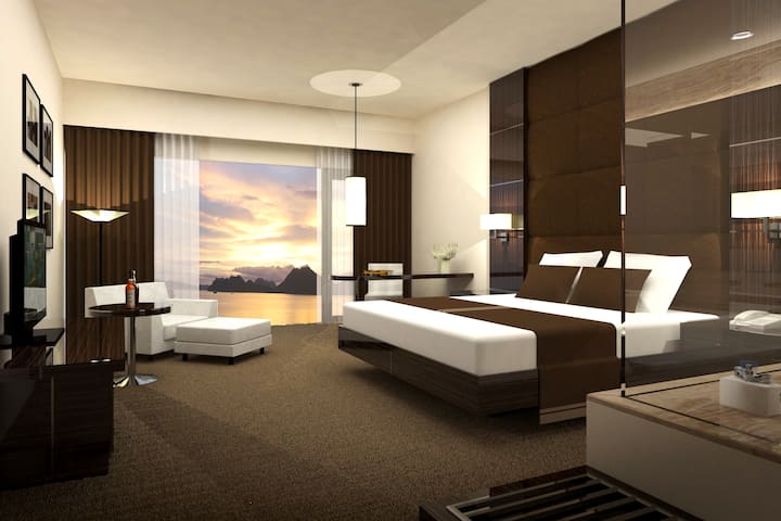 Guest room at the Wyndham Legend Halong Hotel in Halong, Other than US/Canada
