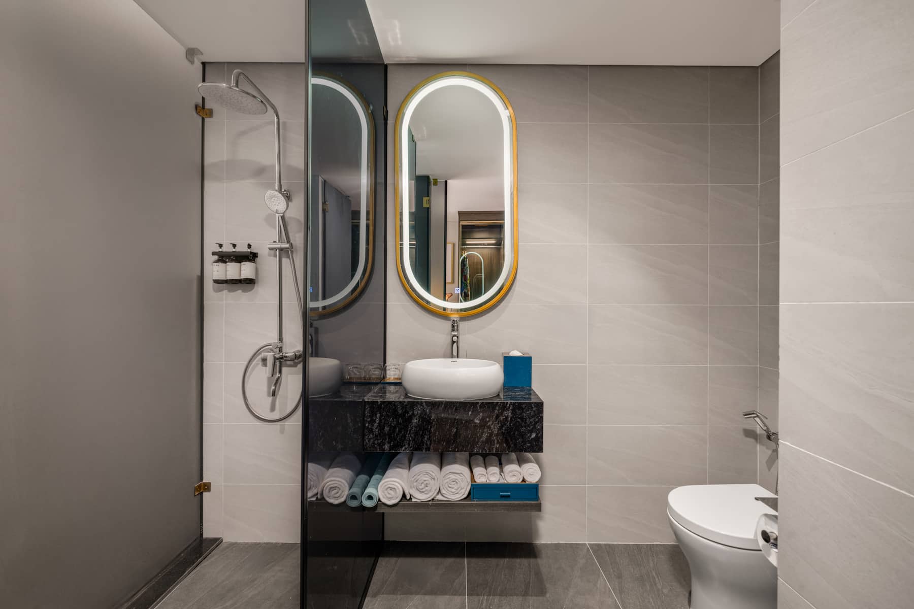 Guest room bath at the Wyndham Hoi An Royal Beachfront Resort & Villas in Hoi An, Other than US/Canada