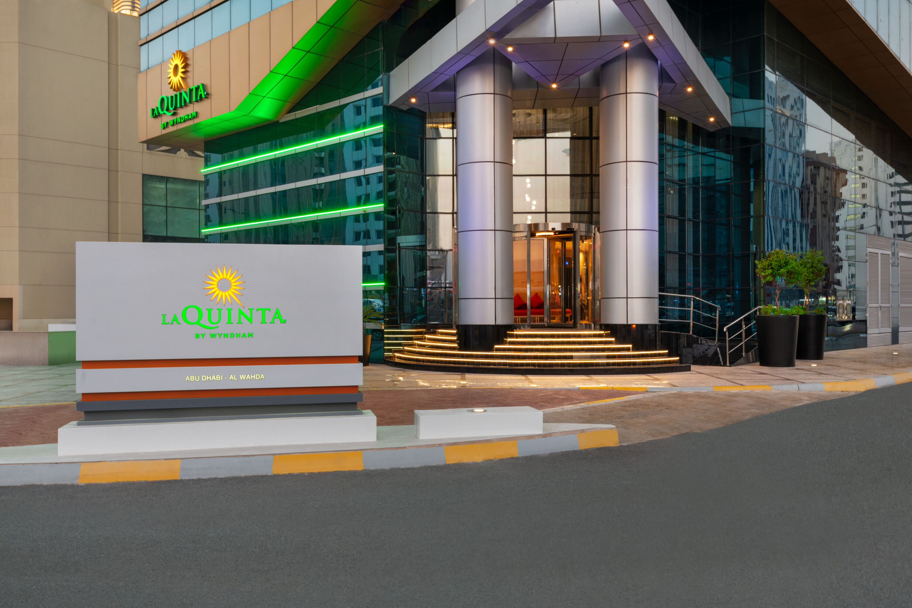 Exterior of La Quinta by Wyndham Abu Dhabi Al Wahda hotel in Abu Dhabi, Other than US/Canada