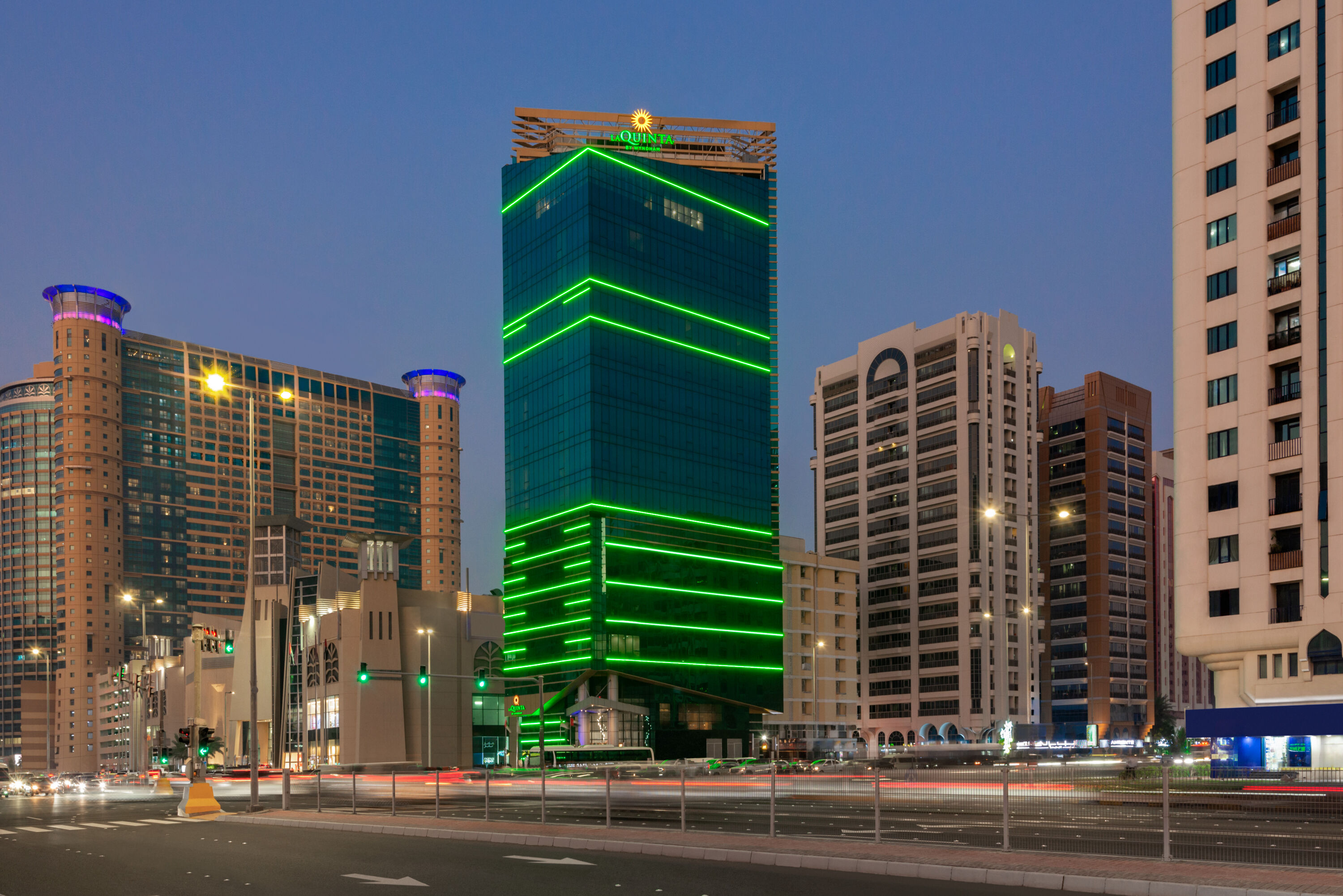 Exterior of La Quinta by Wyndham Abu Dhabi Al Wahda hotel in Abu Dhabi, Other than US/Canada