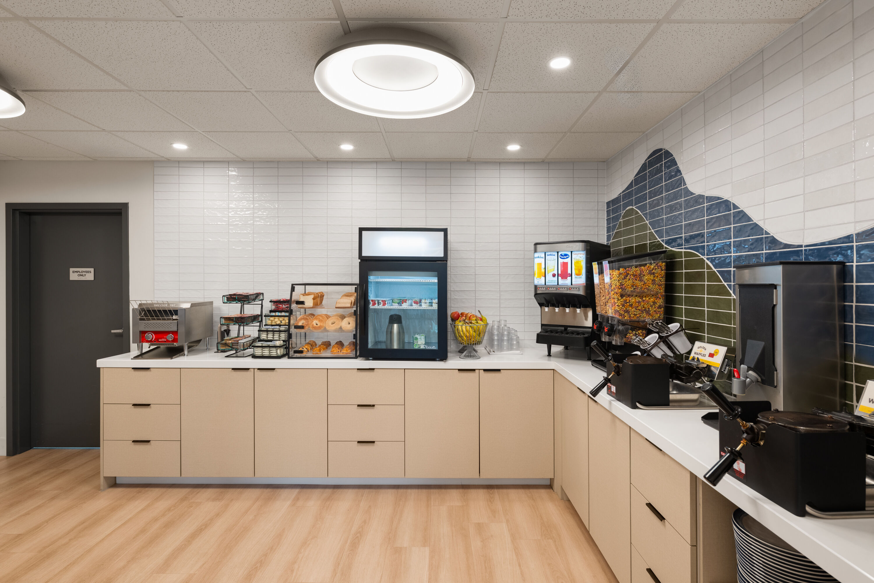 Free breakfast at La Quinta Inn & Suites by Wyndham Kelowna BC in Kelowna, British Columbia