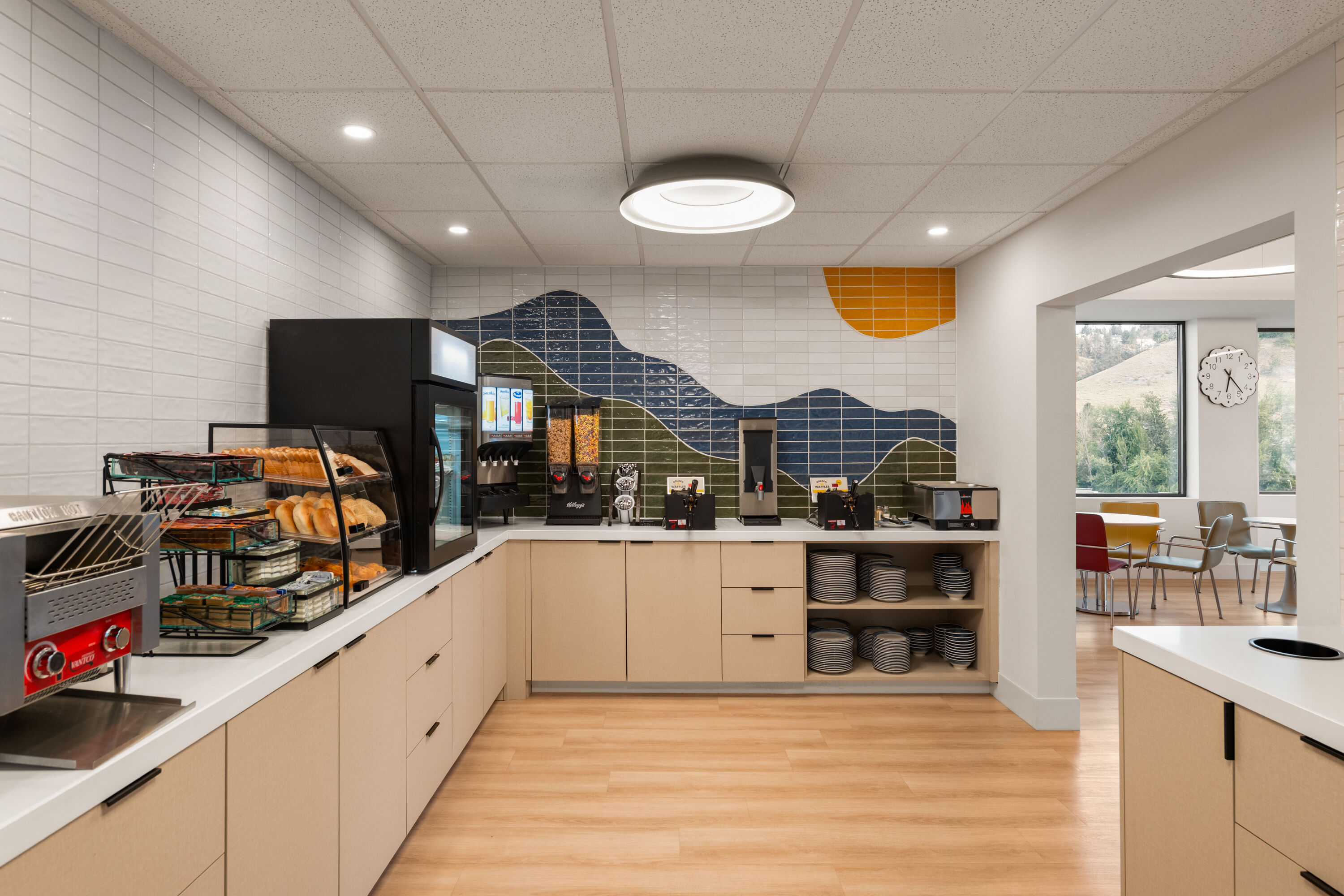 Free breakfast at La Quinta Inn & Suites by Wyndham Kelowna BC in Kelowna, British Columbia