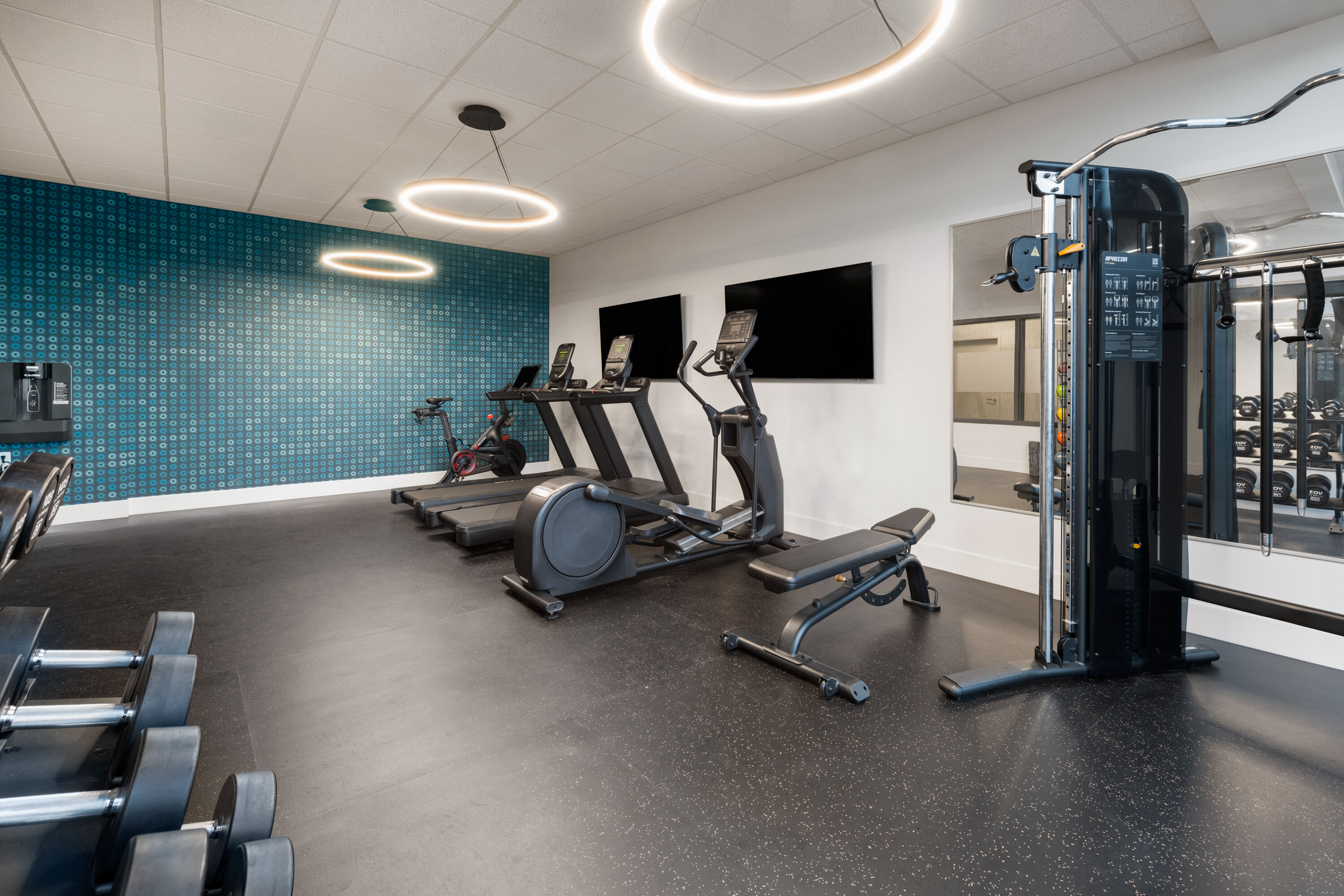 Fitness room at La Quinta Inn & Suites by Wyndham Kelowna BC in Kelowna, British Columbia