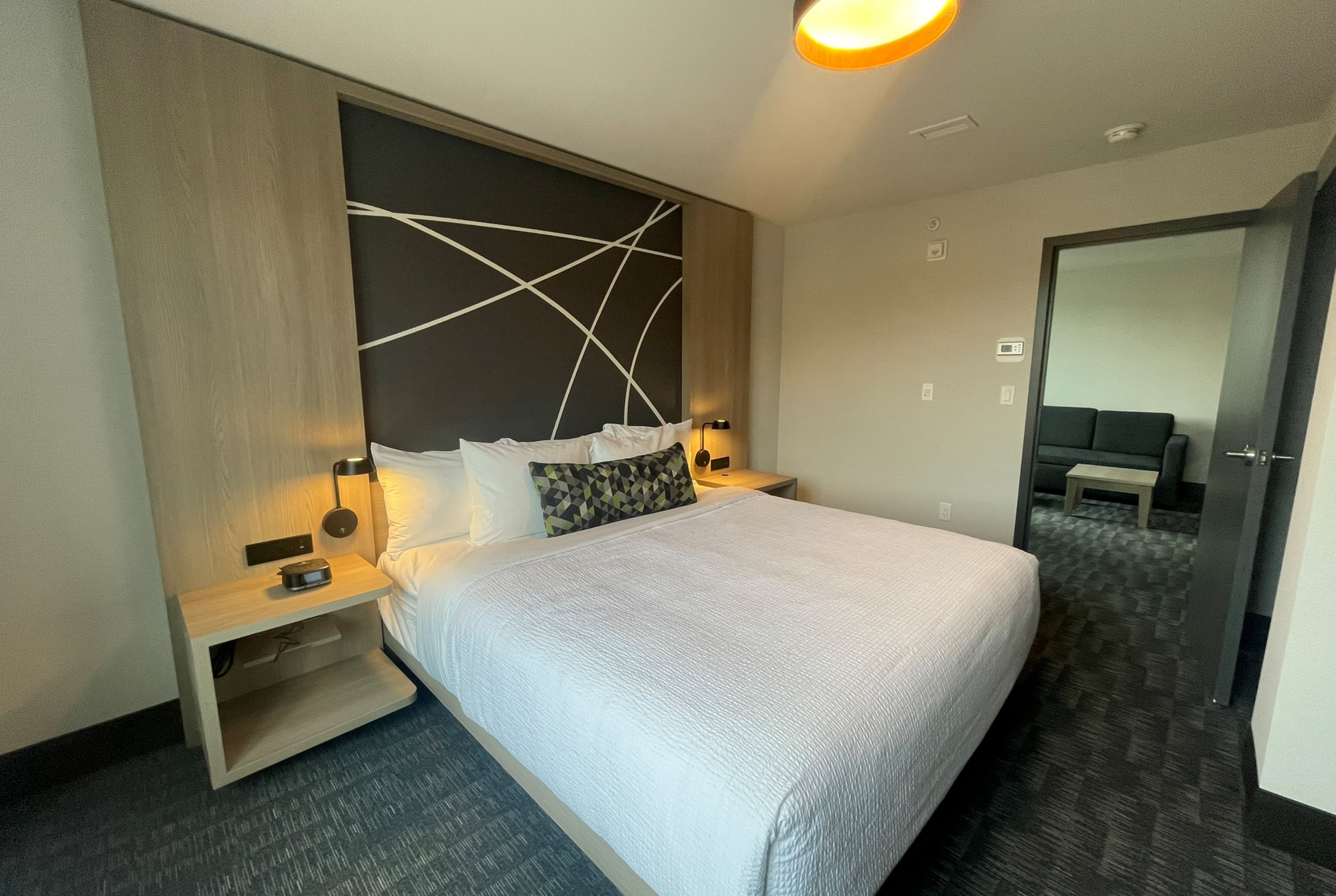 Guest room at the La Quinta Inn & Suites by Wyndham Kelowna BC in Kelowna, British Columbia