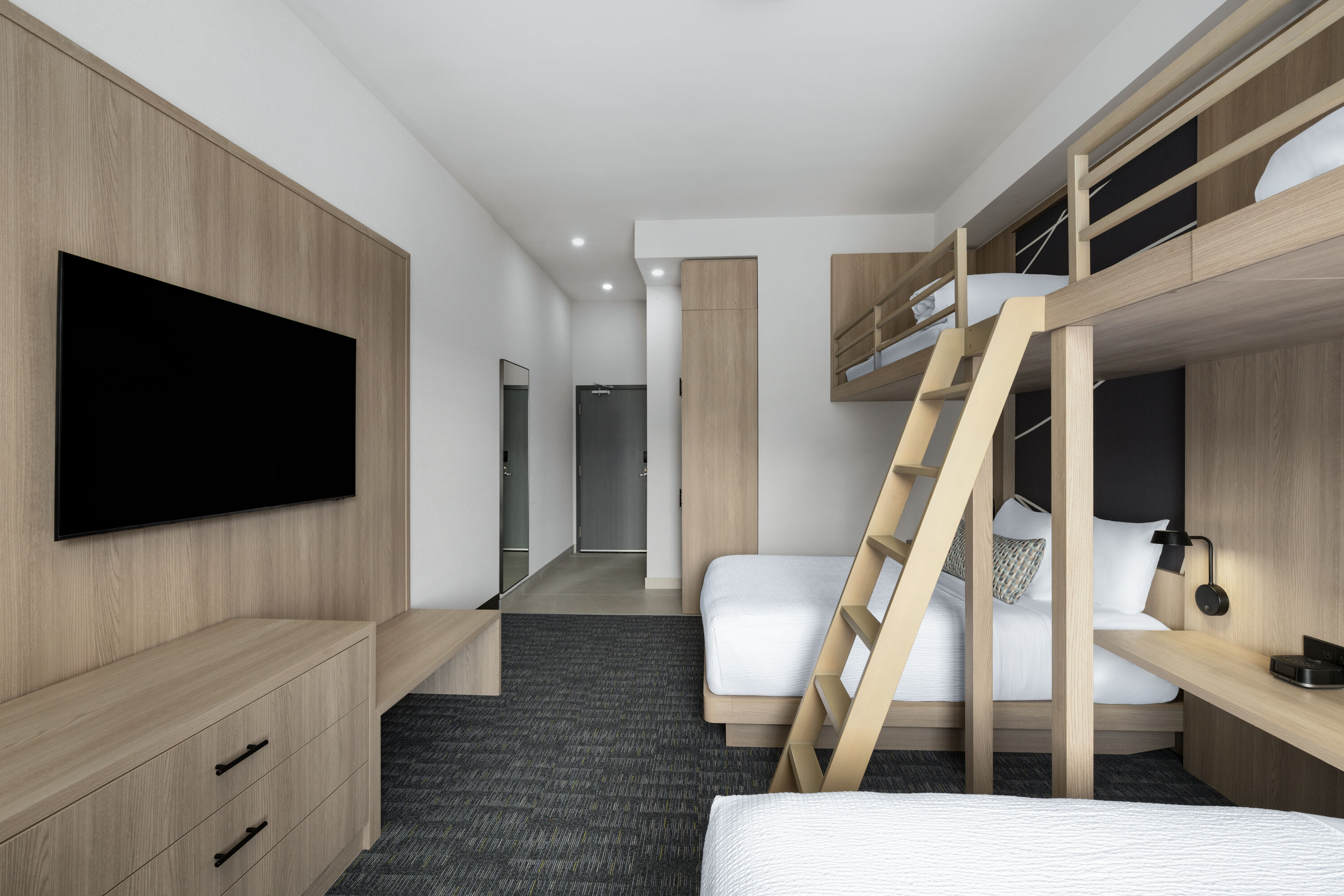 Guest room at the La Quinta Inn & Suites by Wyndham Kelowna BC in Kelowna, British Columbia