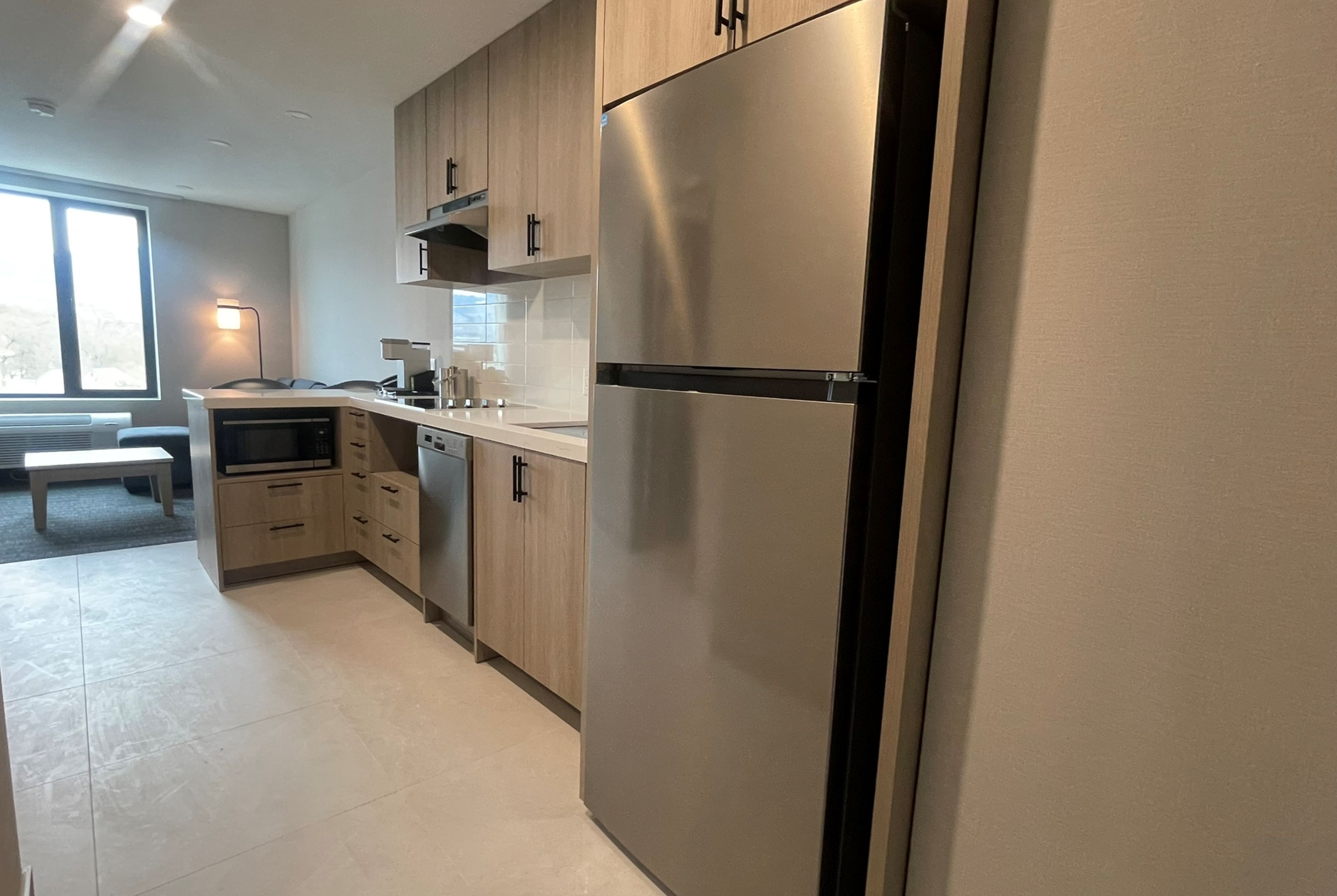 Guest room at the La Quinta Inn & Suites by Wyndham Kelowna BC in Kelowna, British Columbia