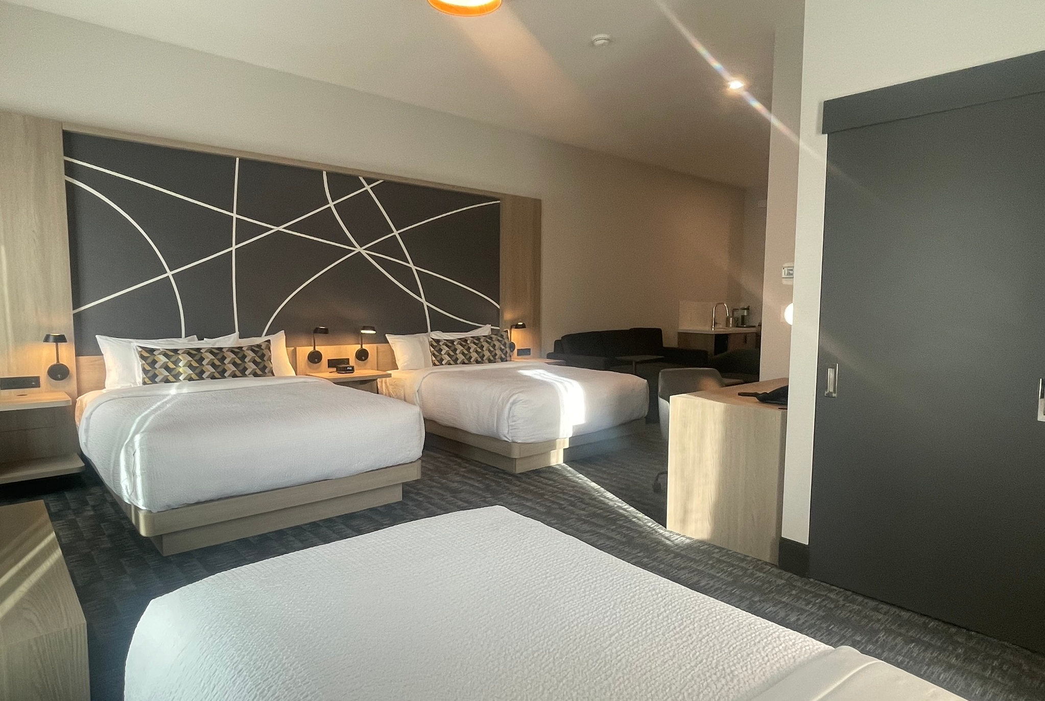 Guest room at the La Quinta Inn & Suites by Wyndham Kelowna BC in Kelowna, British Columbia