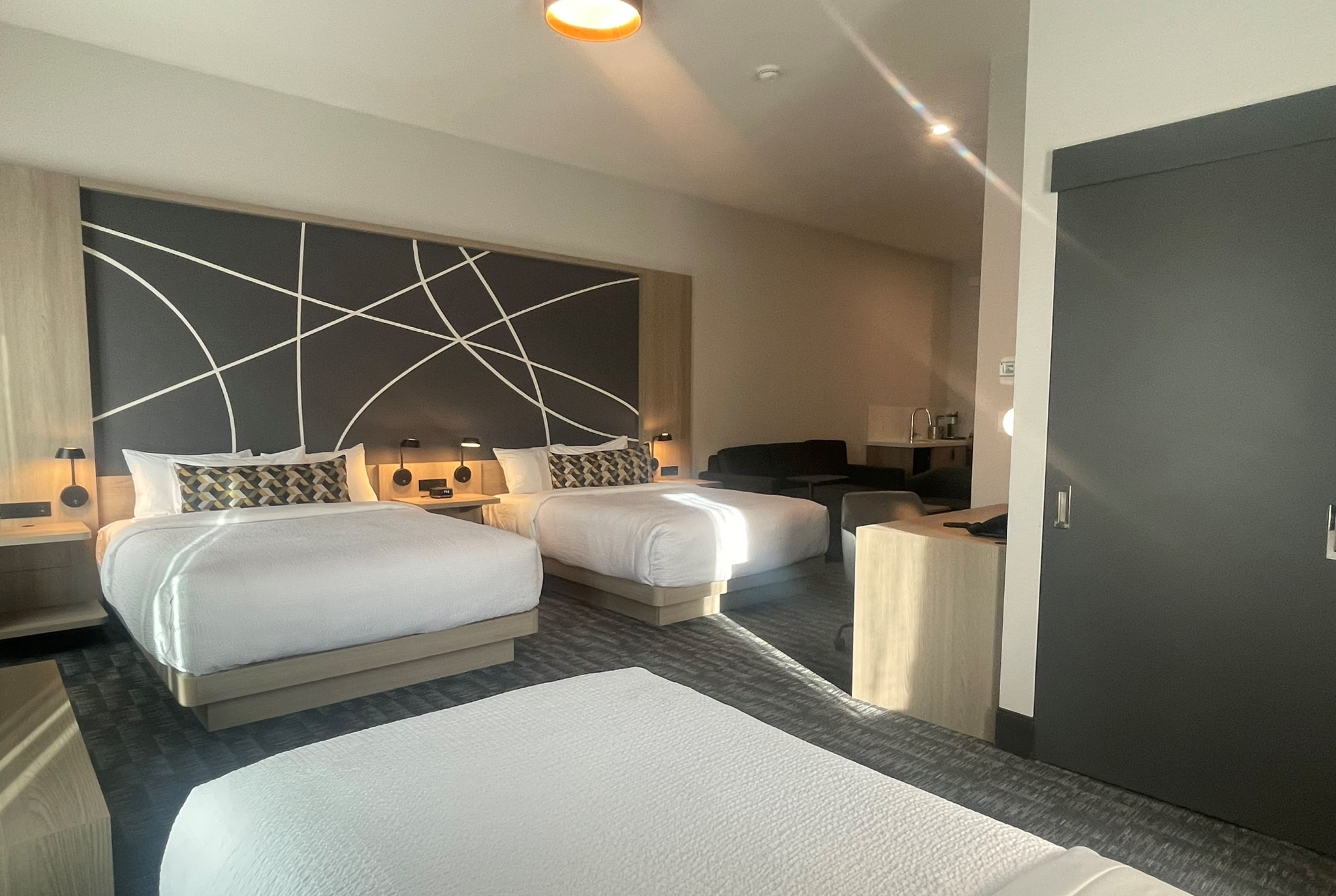 Guest room at the La Quinta Inn & Suites by Wyndham Kelowna BC in Kelowna, British Columbia