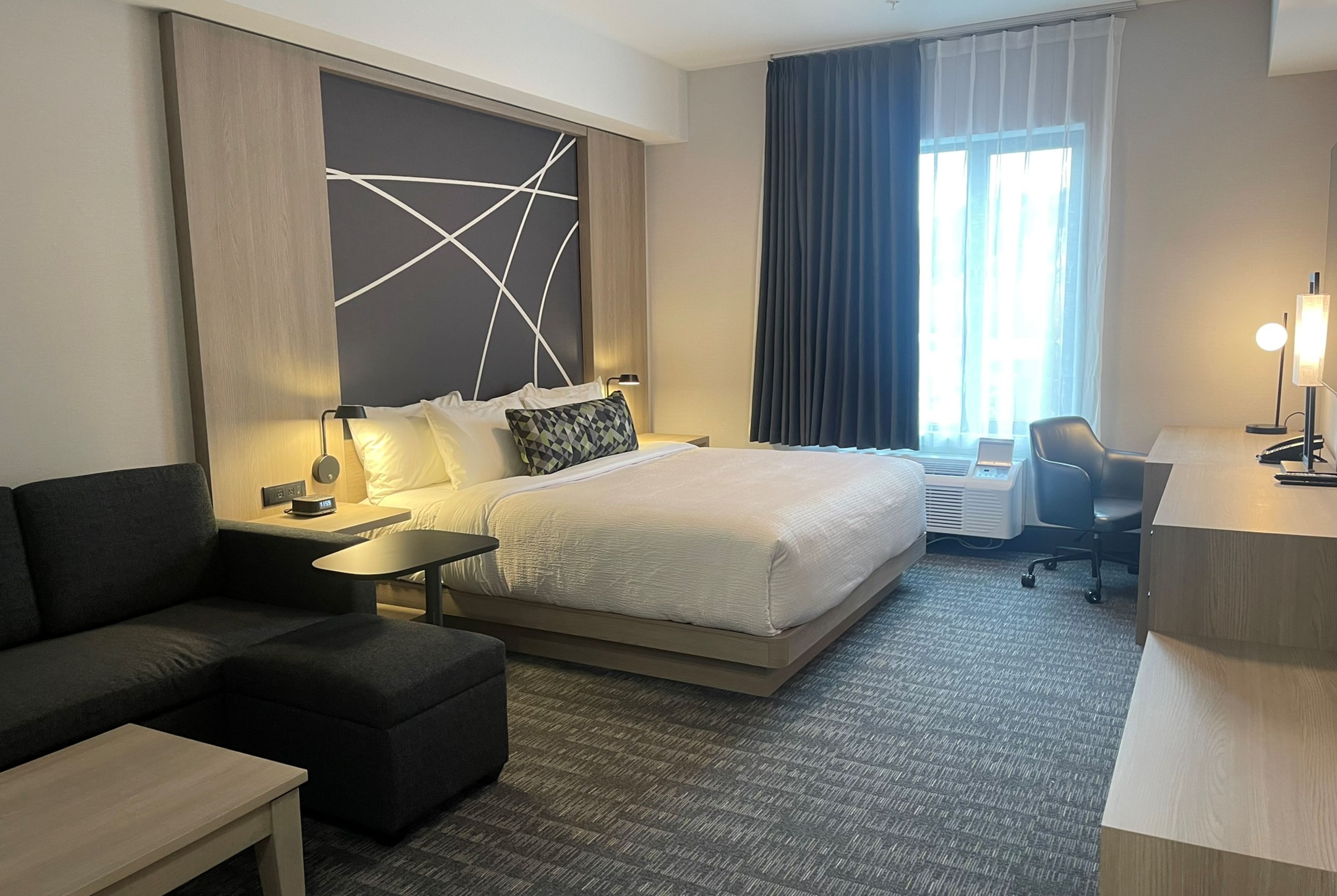 Guest room at the La Quinta Inn & Suites by Wyndham Kelowna BC in Kelowna, British Columbia